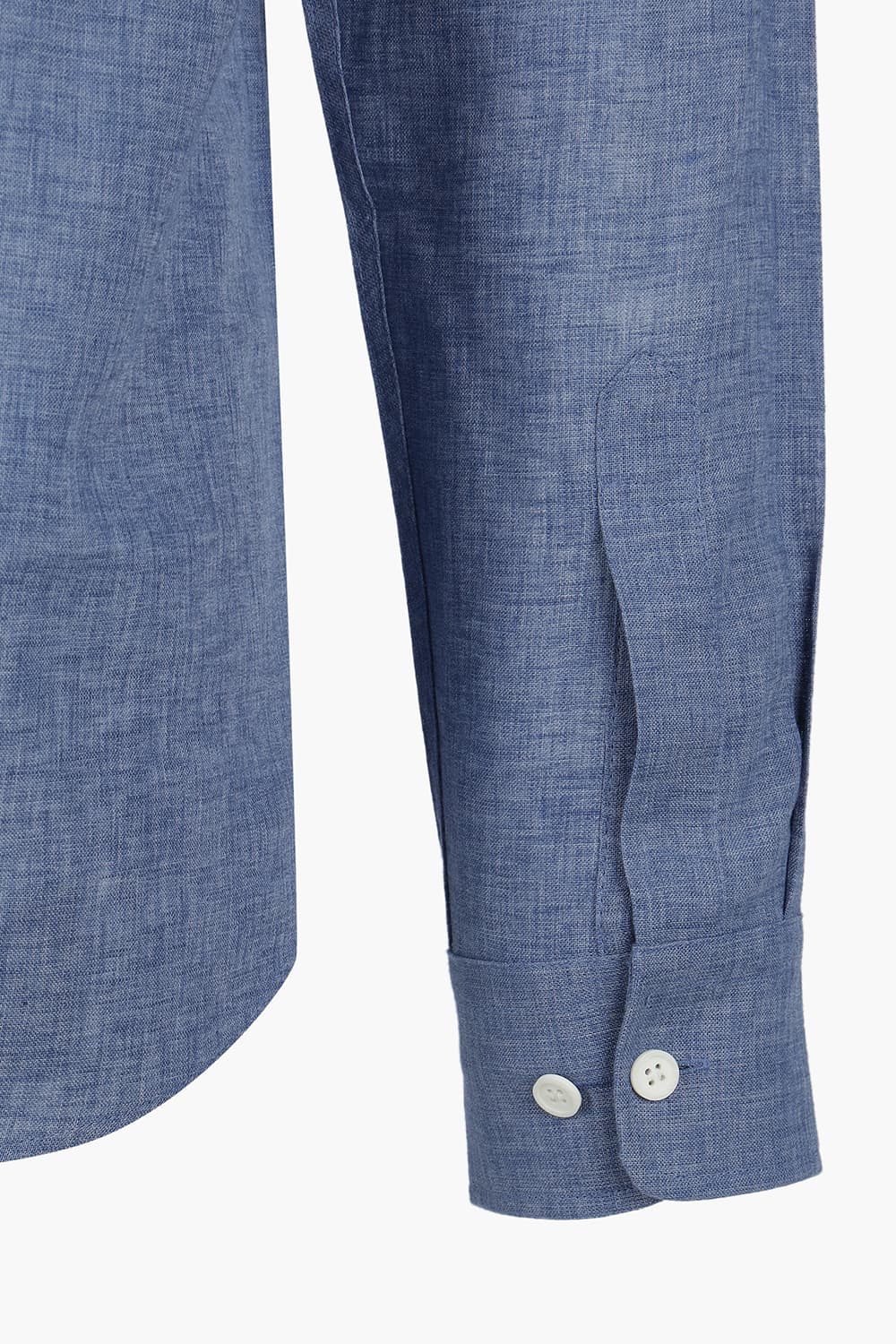 린넨 히든 트리콜로르 954 컴포터블(뉴캐주얼핏) 셔츠 블루 SE6SM22LS954SBU