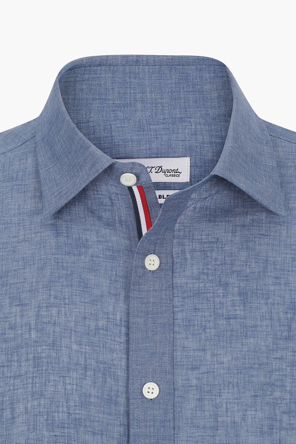 린넨 히든 트리콜로르 954 컴포터블(뉴캐주얼핏) 셔츠 블루 SE6SM22LS954SBU