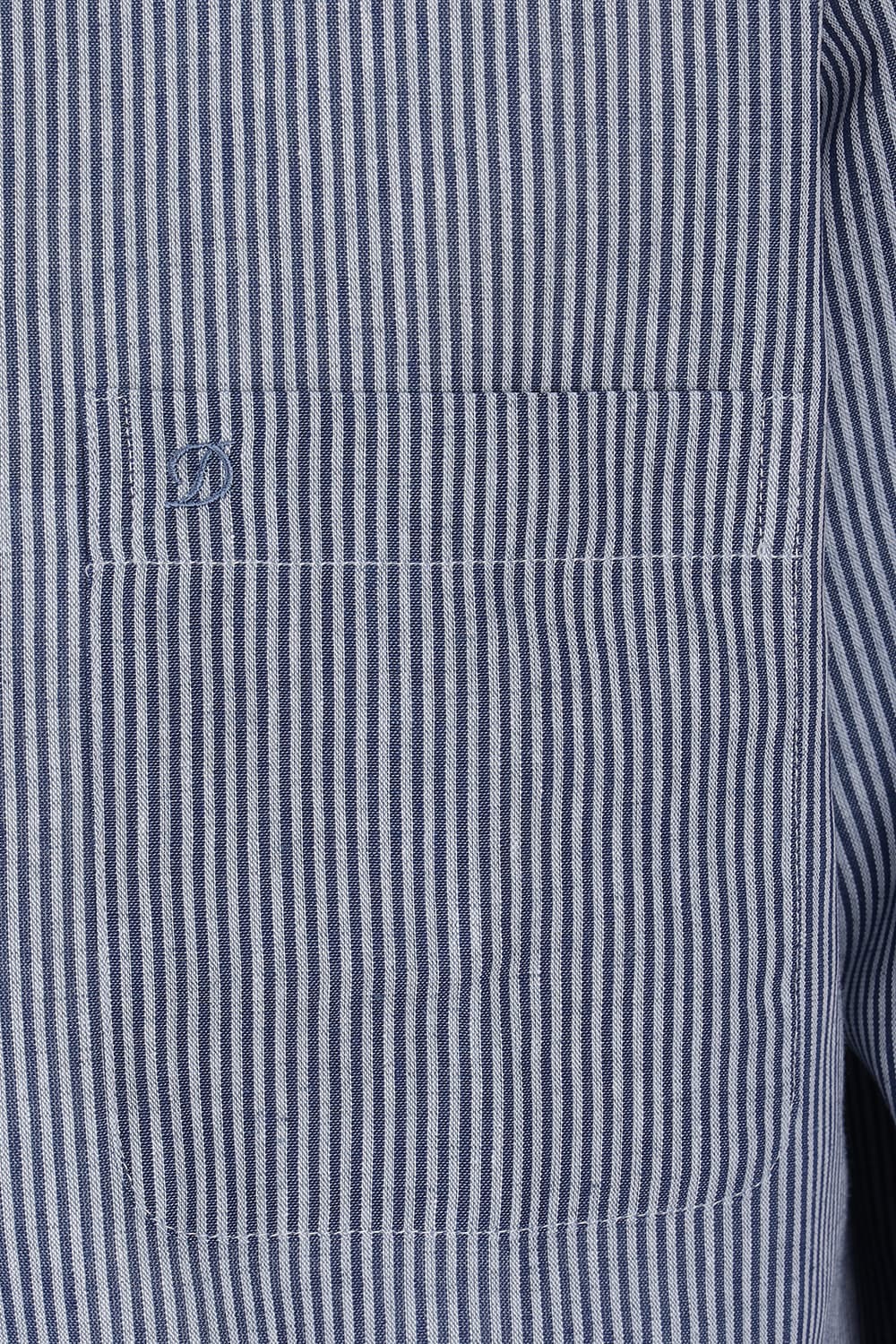 린넨 혼방 스트라이프 167 비즈니스 셔츠 블루 SE5SM11LS167SBU