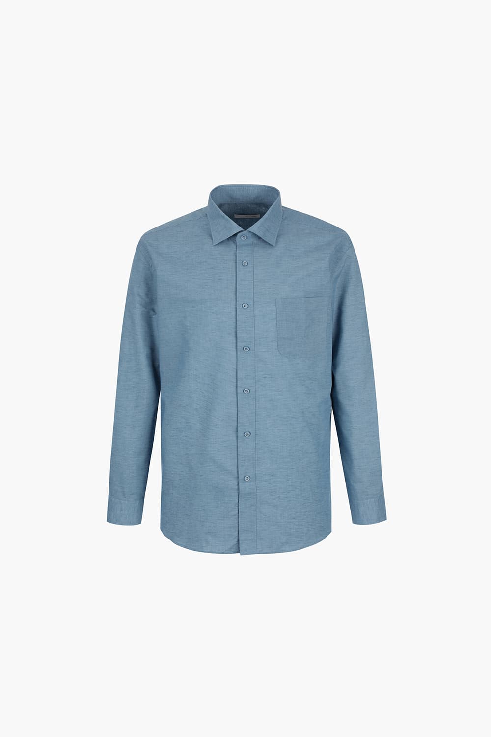 린넨 혼방 솔리드 165 비즈니스 셔츠 블루 SE5SM11LS165SBU