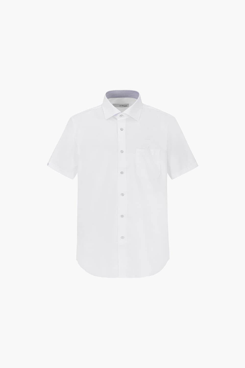 스트레치 배색 904 비즈니스 반팔 셔츠 화이트 SE5MM12HS904SWH