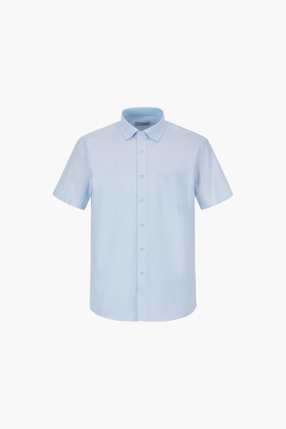 체크 도비 배색 105 비즈니스 반팔 셔츠 블루 SE4MM11HS105SBU