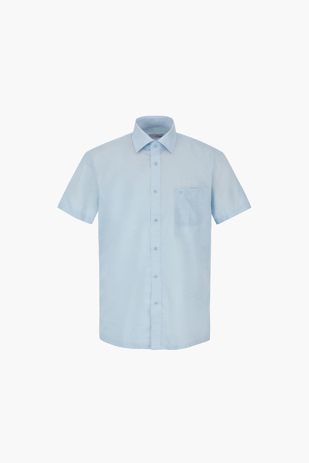 린넨 믹스 704 비즈니스 반팔 셔츠 블루 SE5MM12HS704SBU