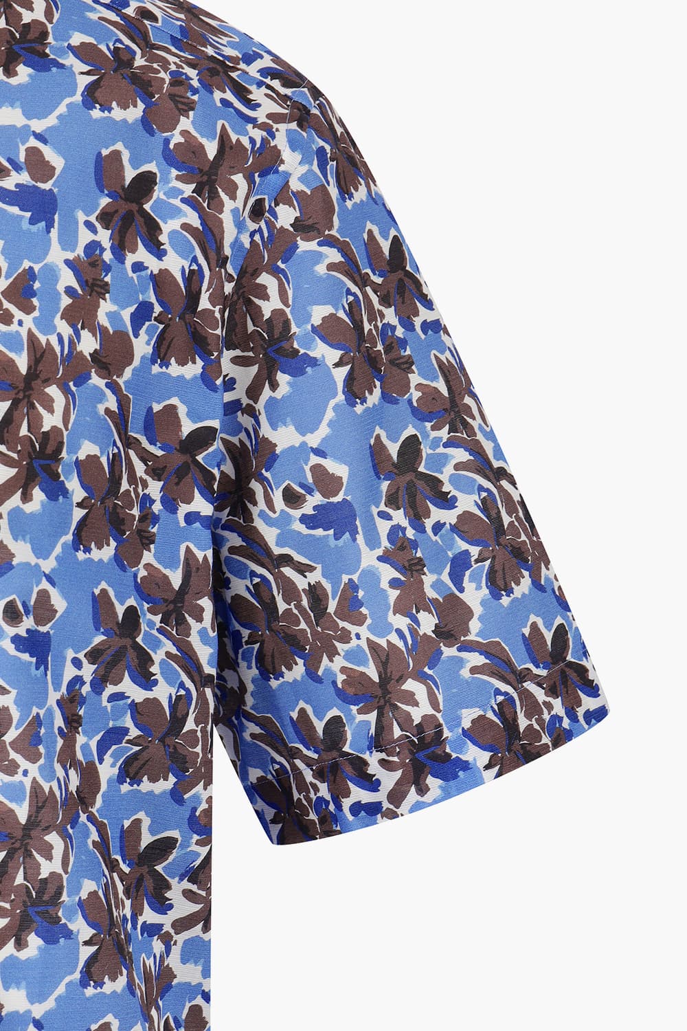 하와이안 슬럽 프린트 322 컴포터블 반팔 셔츠 블루 SE4MM21HS322SBU