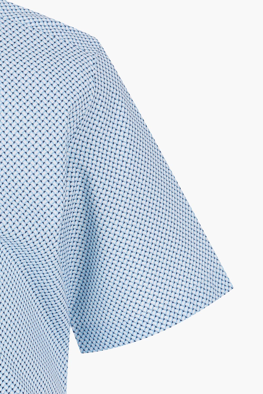 지오메트릭 프린트 761 컴포터블 반팔 셔츠 블루 SE4MM22HS761SBU