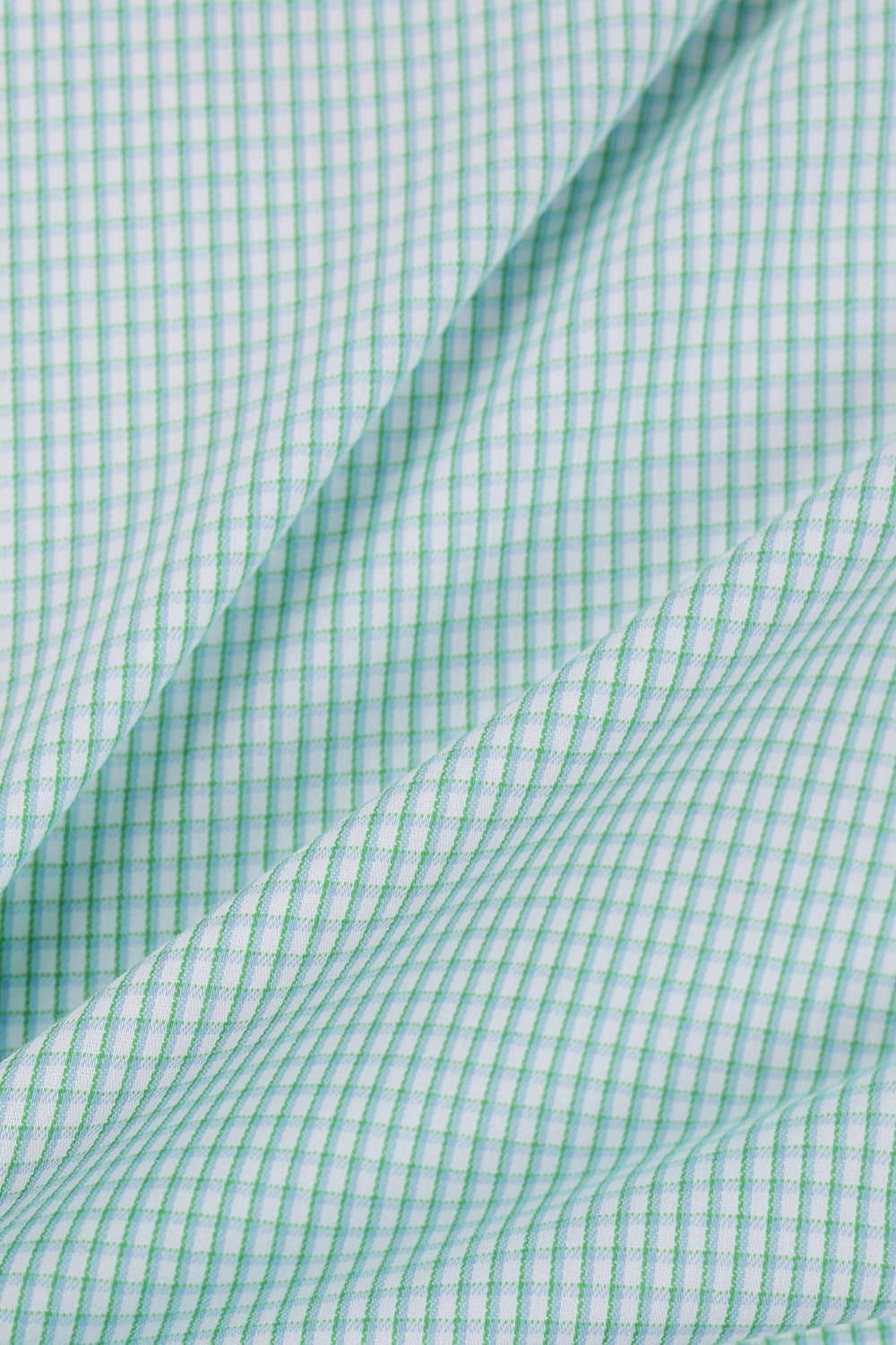 미니 체크 배색 759 컴포터블 반팔 셔츠 그린 SE5MM22HS759SGE