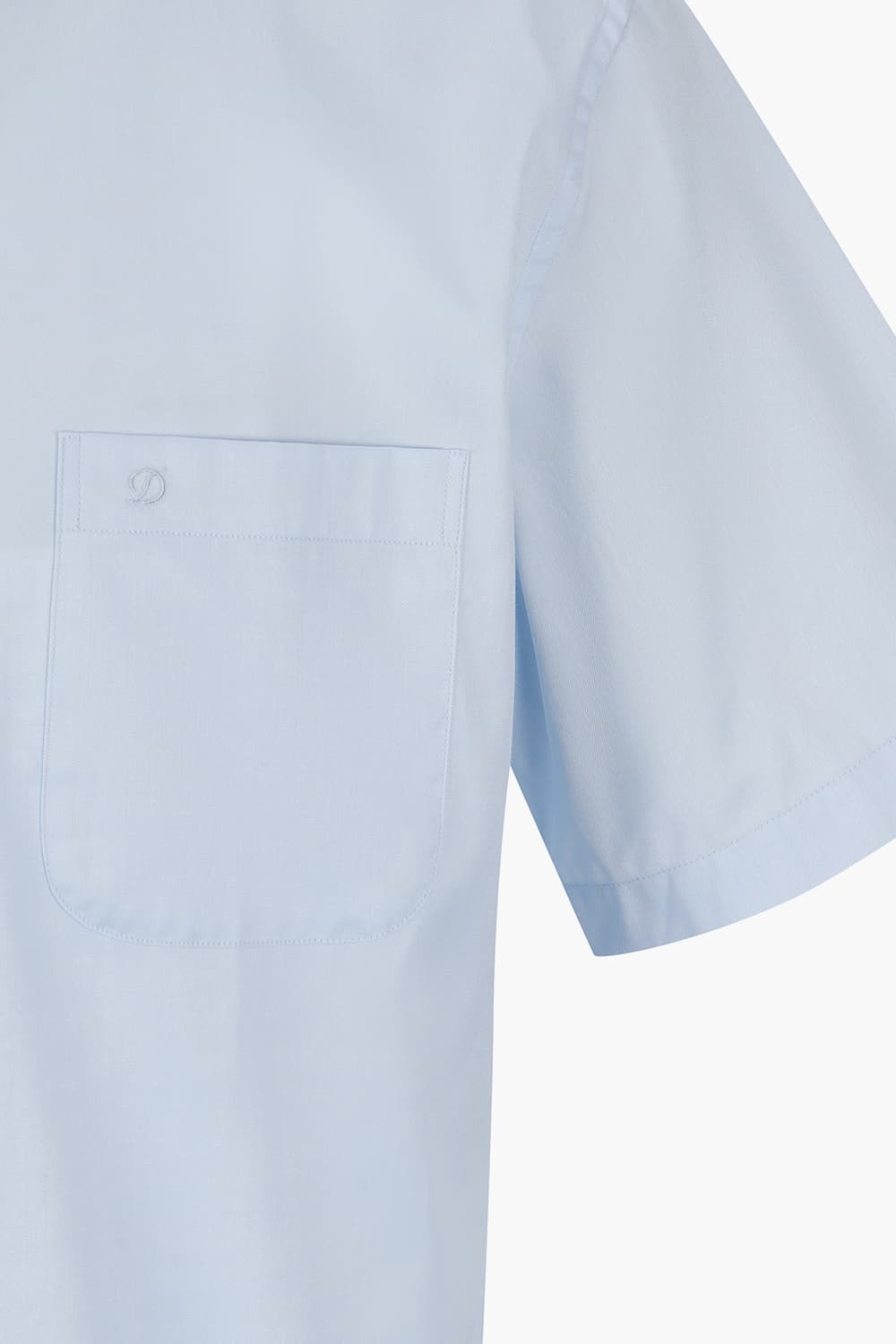 140's 순면 솔리드 101 비즈니스 반팔 셔츠 블루 SE4MM11HS101SBU