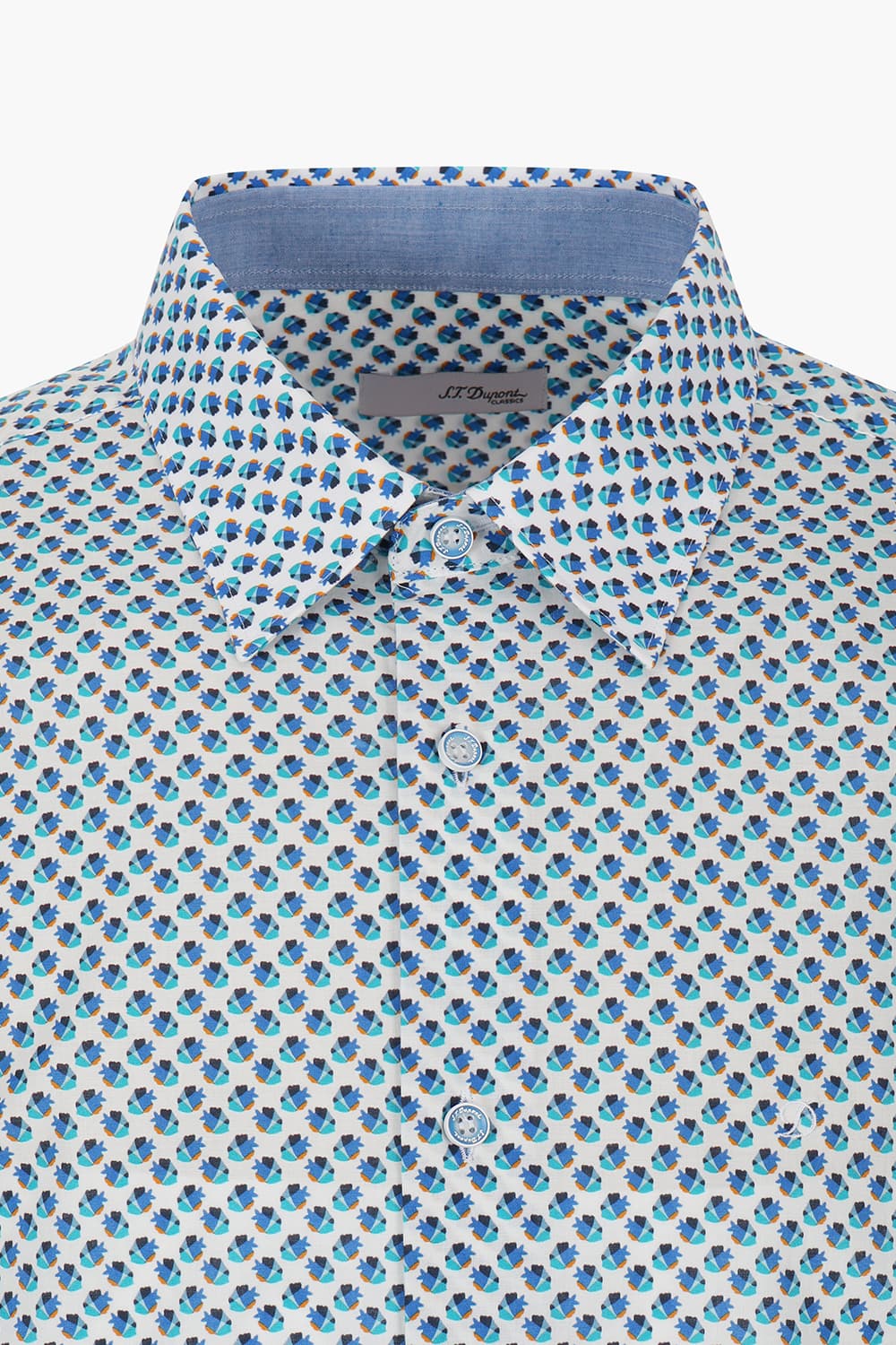 피쉬 프린트 316 컴포터블 반팔 셔츠 블루 SE4MM21HS316SBU