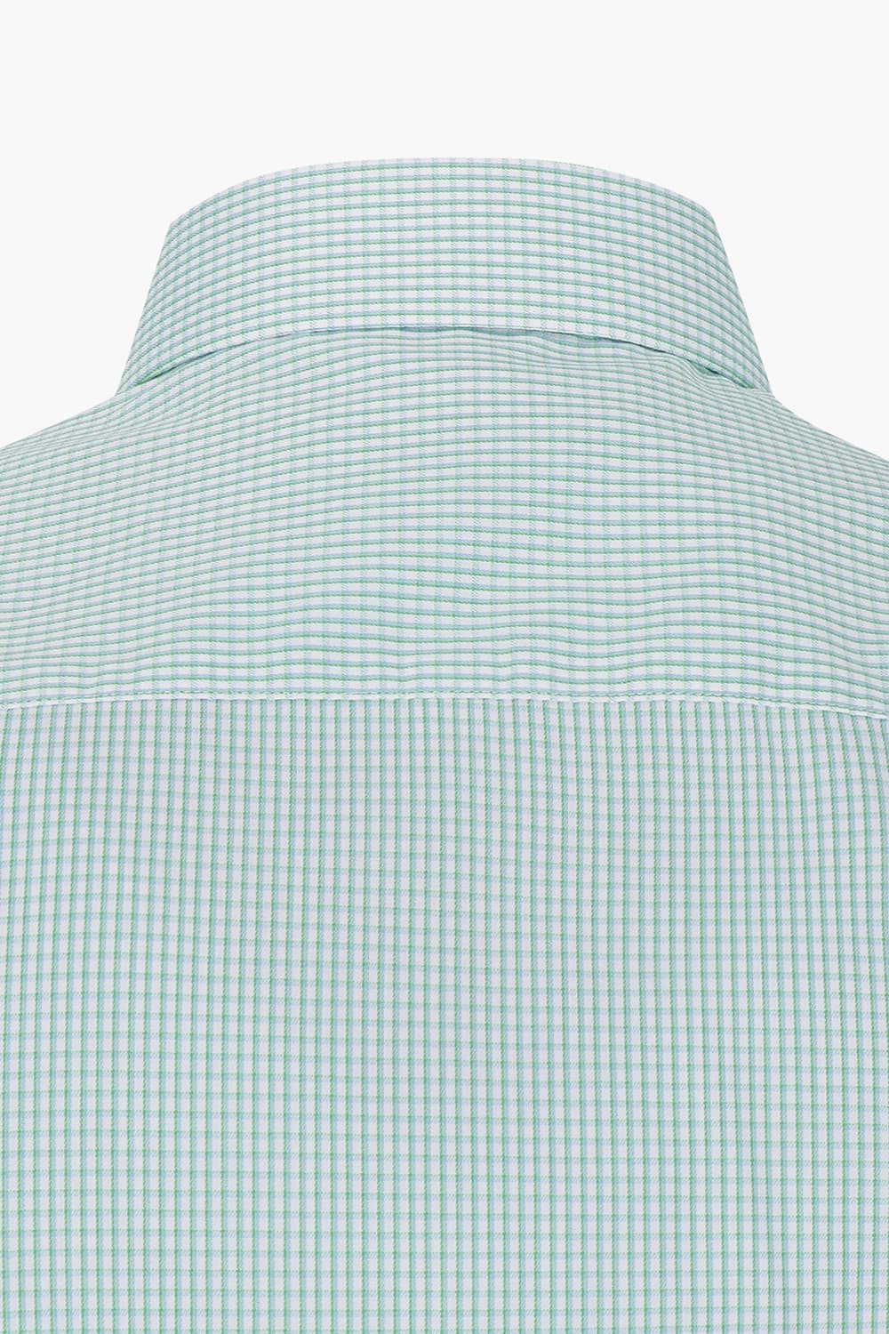 미니 체크 배색 759 컴포터블 반팔 셔츠 그린 SE5MM22HS759SGE