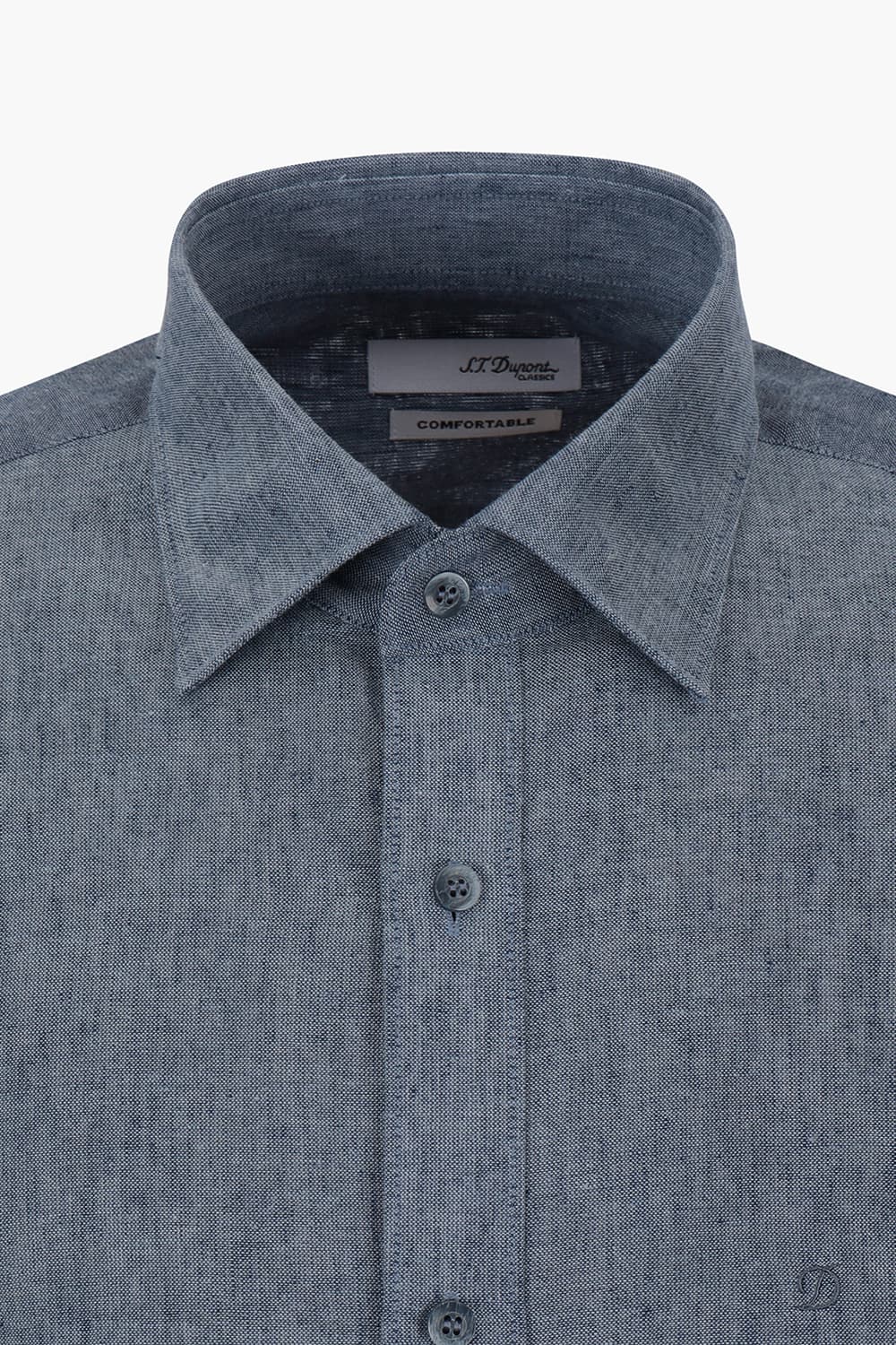 린넨 믹스 솔리드 757 컴포터블 반팔 셔츠 그레이 SE4MM22HS757SGY