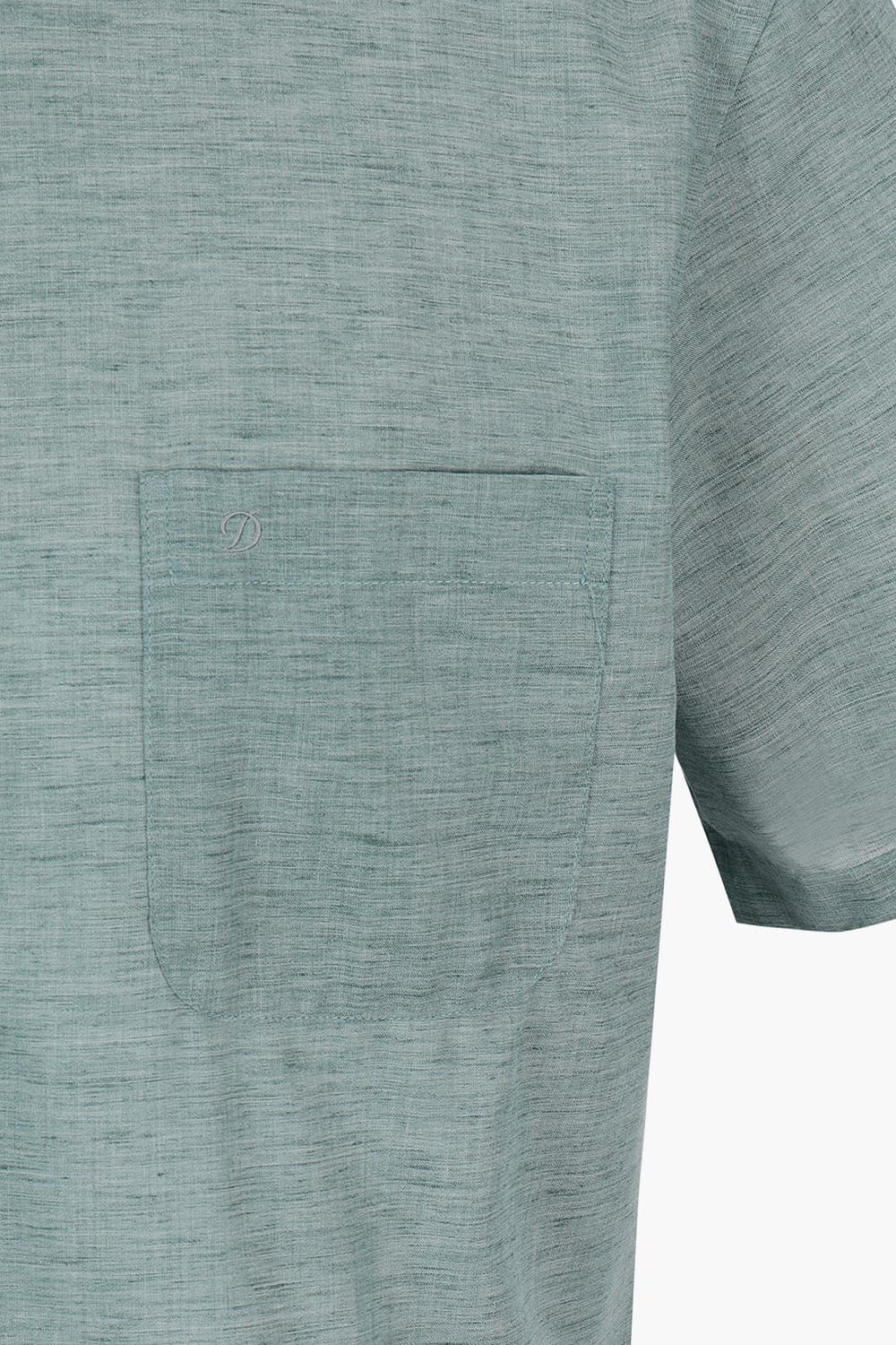 린넨 믹스 704 비즈니스 반팔 셔츠 그린 SE5MM12HS704SGE