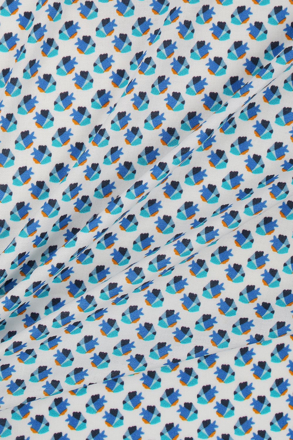 피쉬 프린트 316 컴포터블 반팔 셔츠 블루 SE4MM21HS316SBU