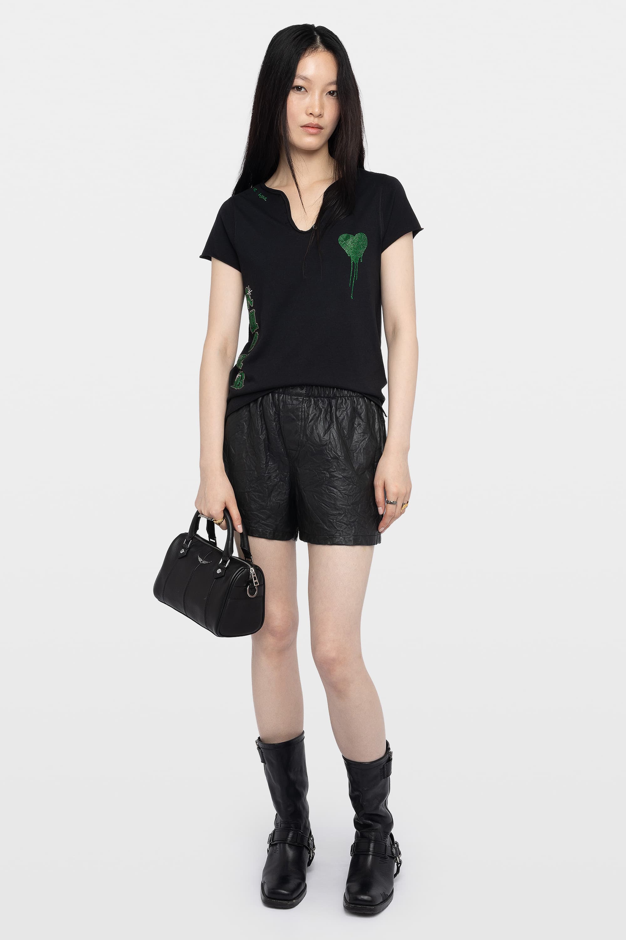 Tunisien Heart Strass T-shirt