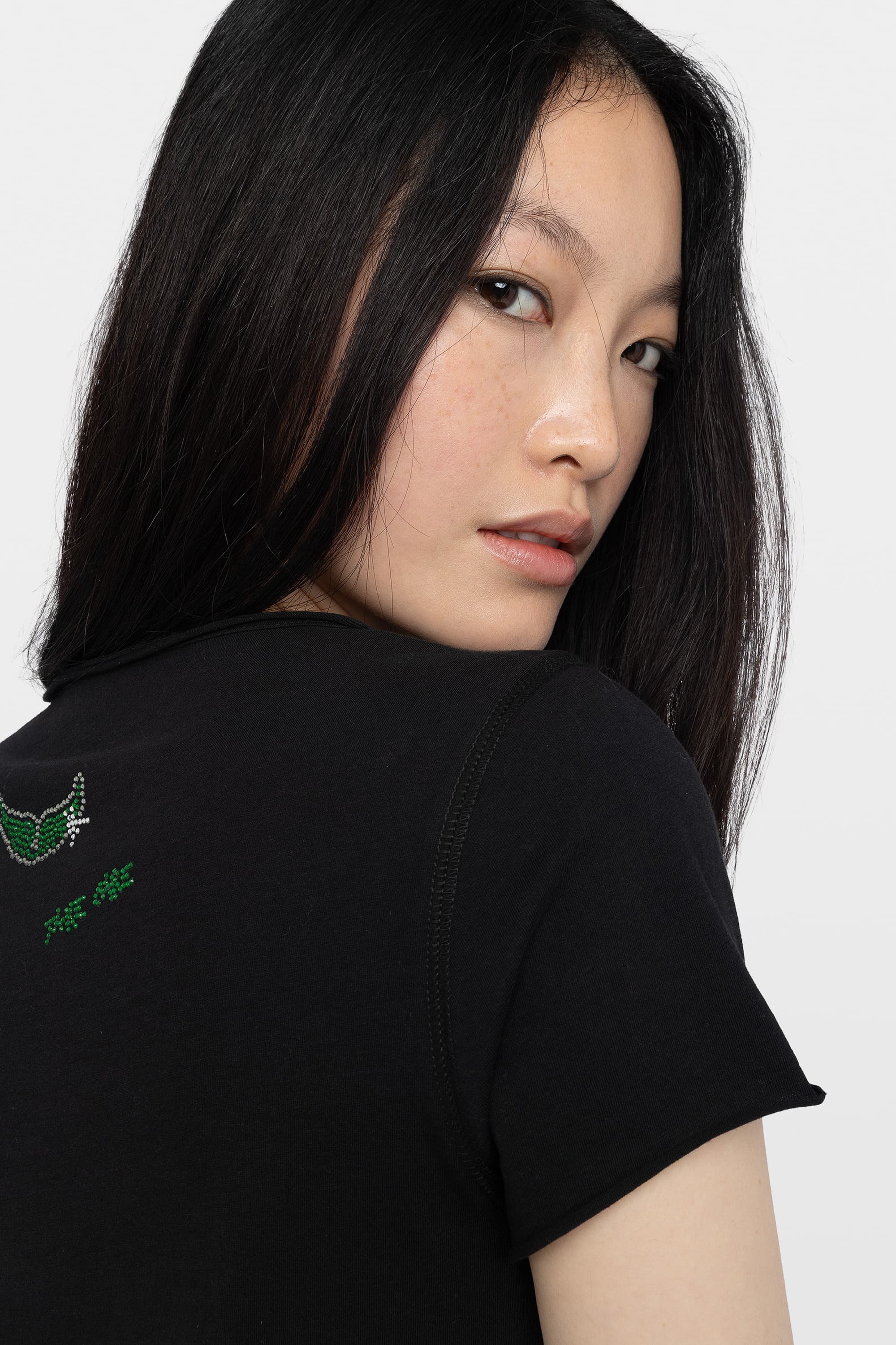 Tunisien Heart Strass T-shirt