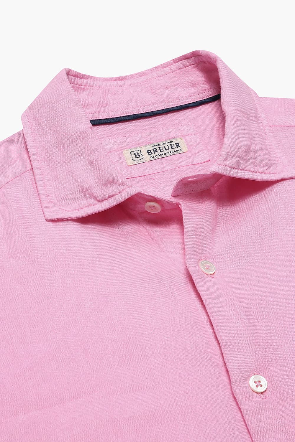 린넨 베이직 107 핑크 셔츠