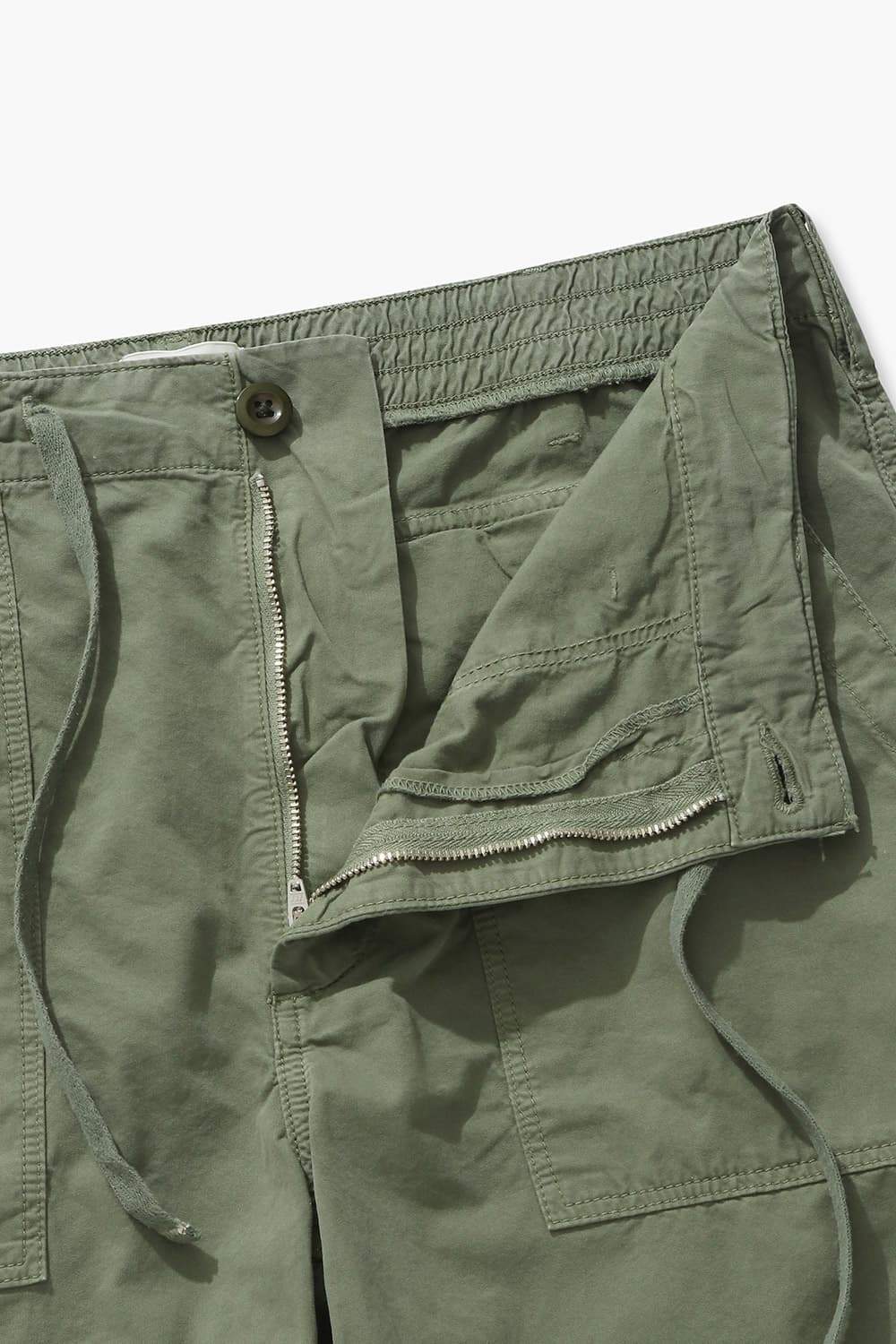 면 100 FATIGUE 반바지 그린 QE4SMHTPT013Q77