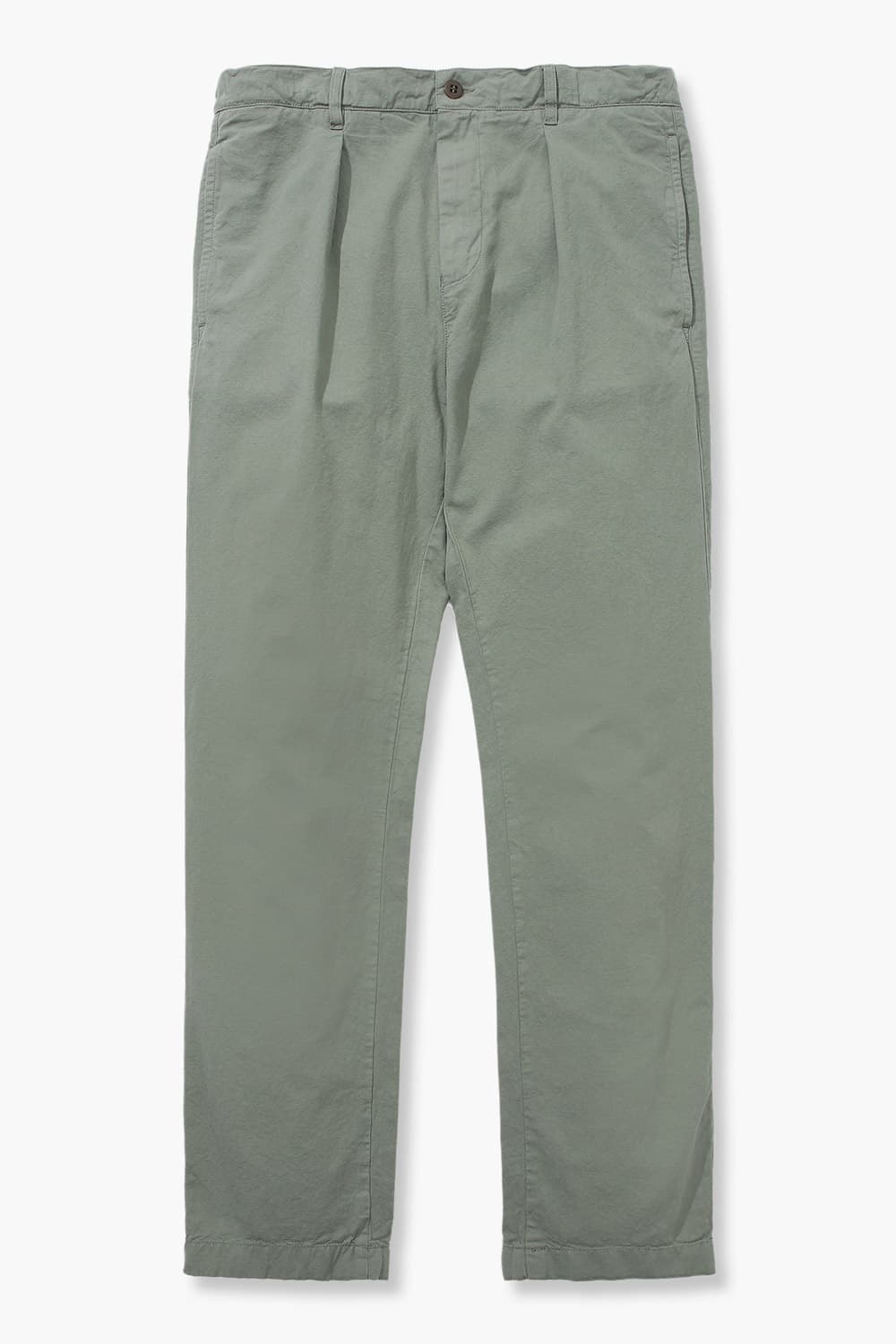 린넨 면 믹스 TONY 바지 그린 QE4SMHTPT004Q75