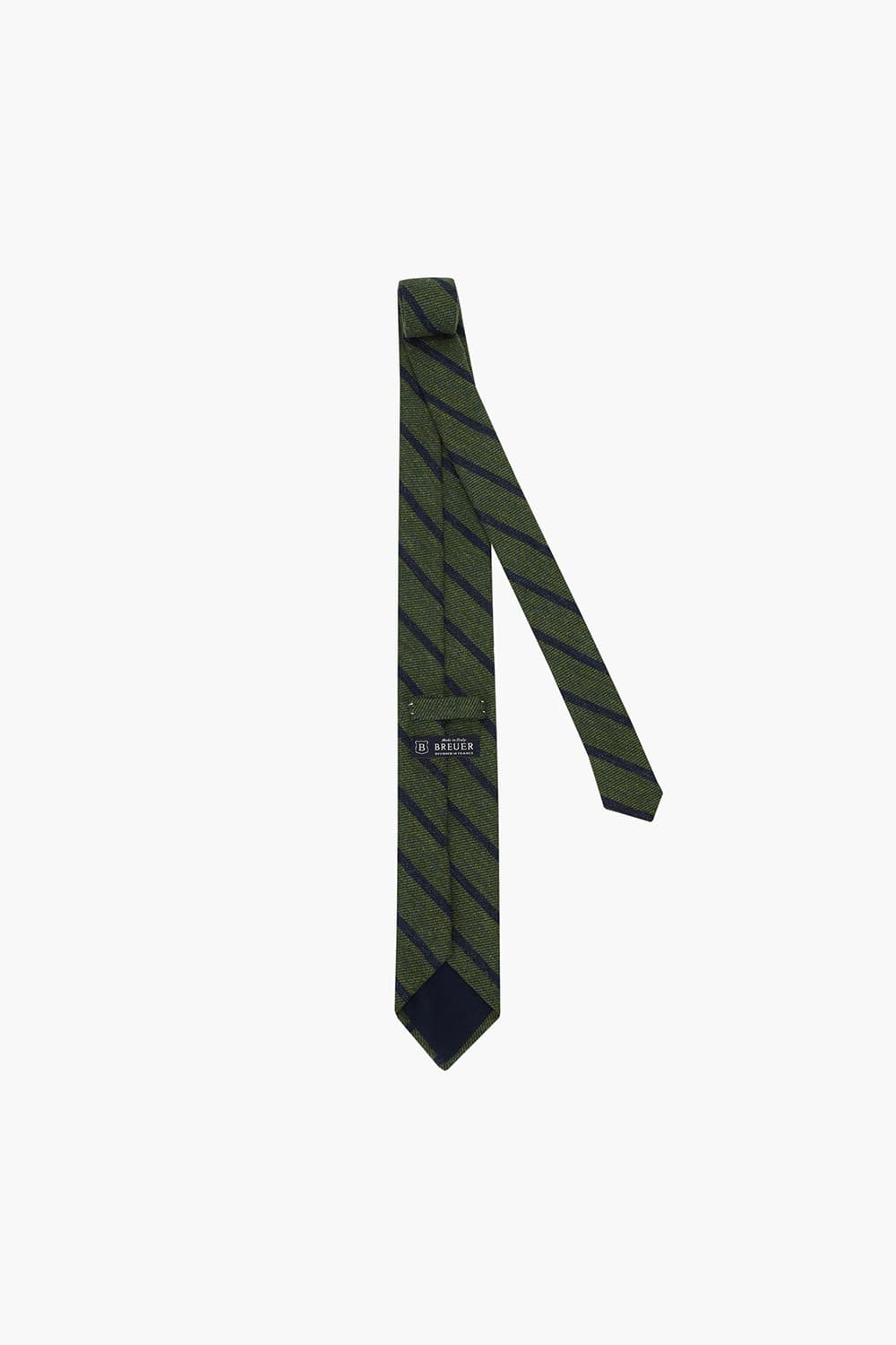 다크 그린 울 실크 믹스 넥타이 RD8FMBBTI121R77