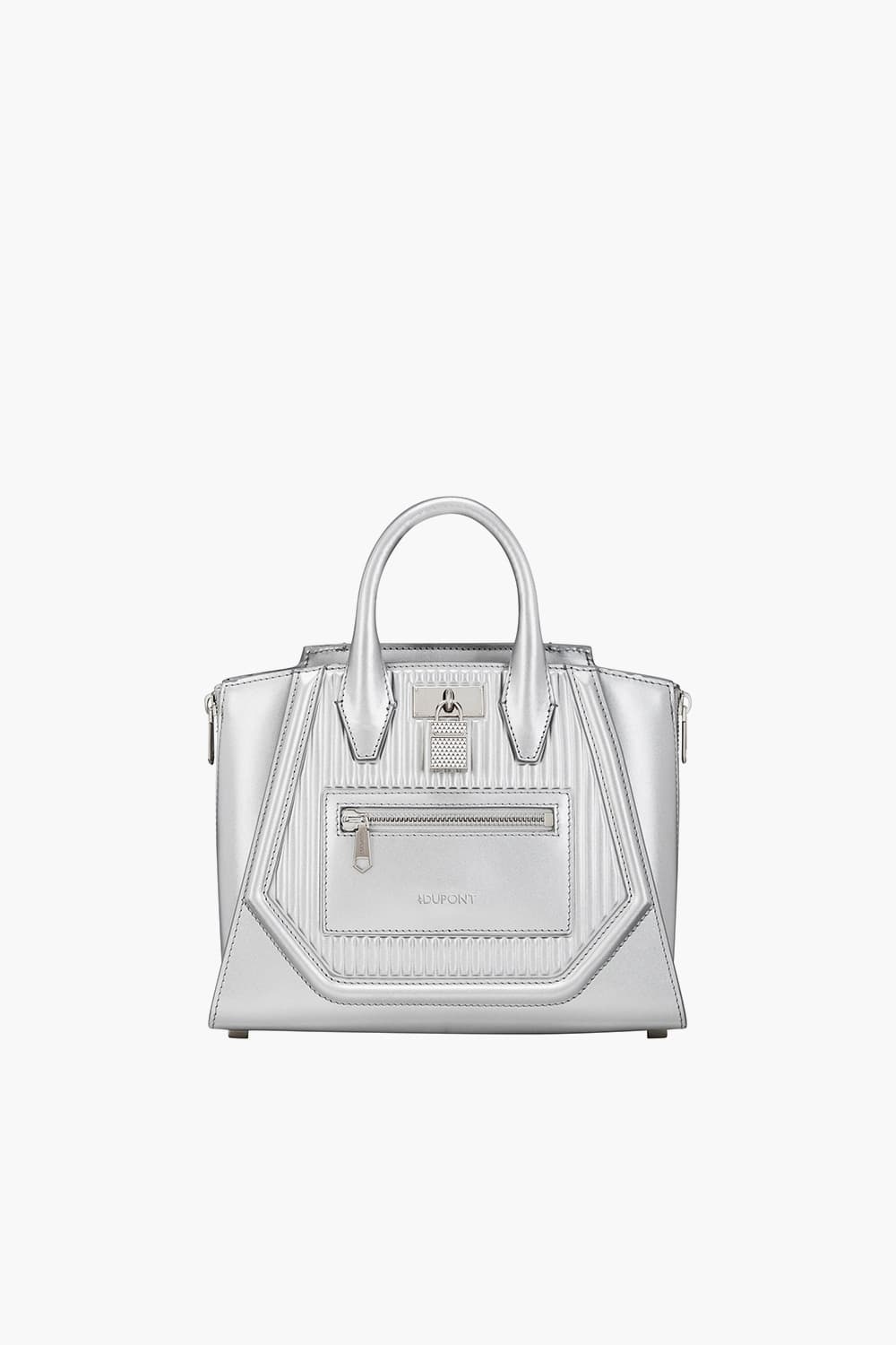 24 리비에라 스몰 토트백 실버 스트라이프 N1RS261SV1