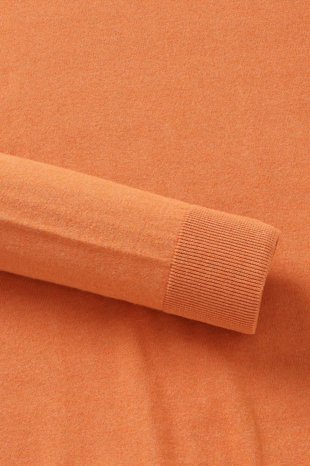 코튼 솔리드 라운드 니트 오렌지 RE4SMBAKN101R40