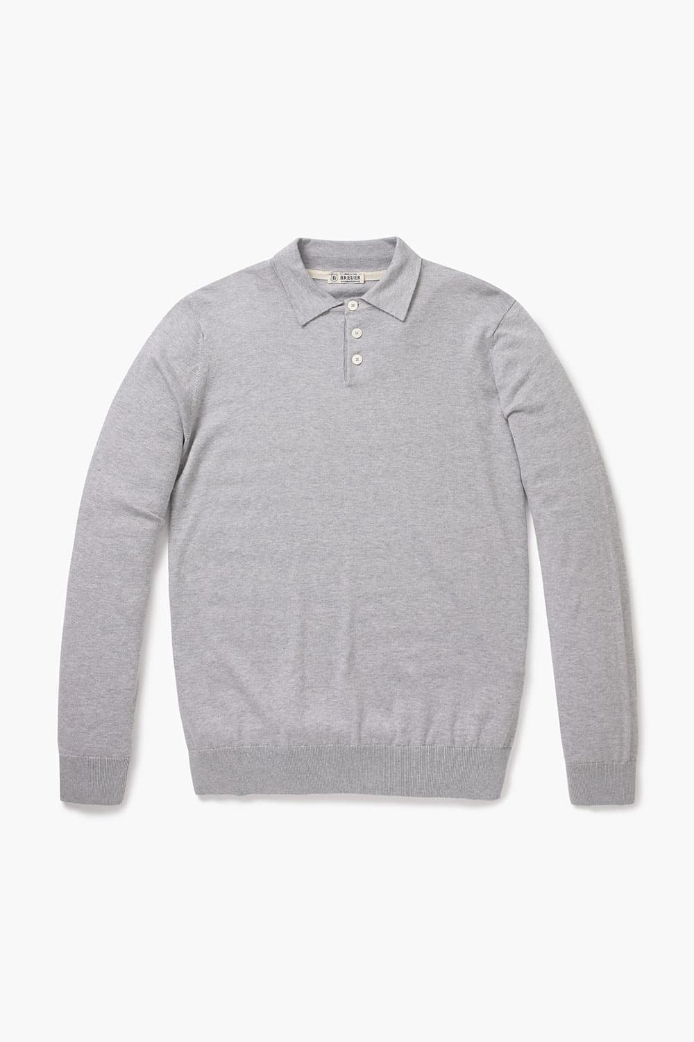 코튼 솔리드 폴로 니트 그레이 RE4SMBAKN102R92