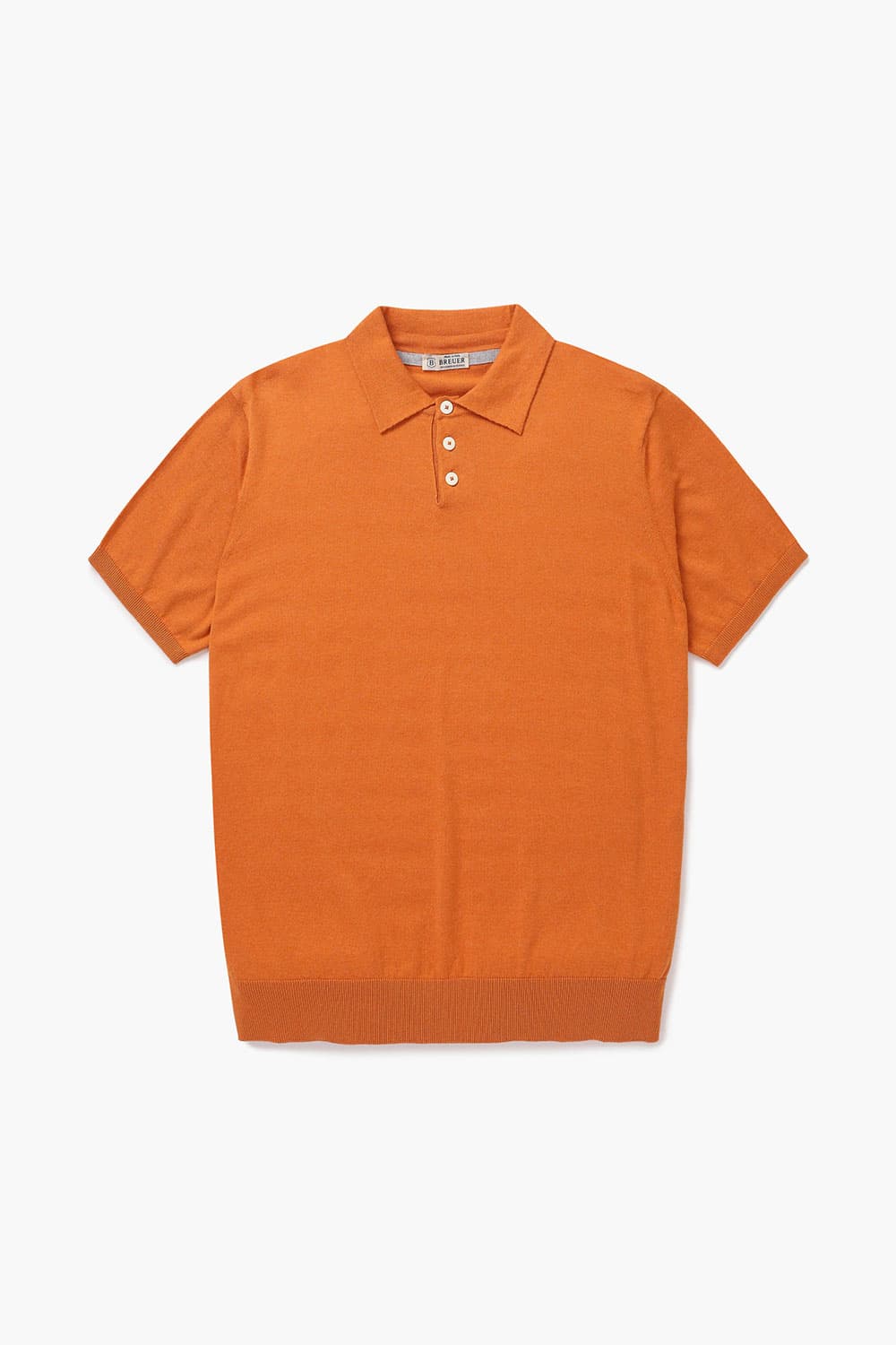 코튼 솔리드 폴로 반소매 니트 오렌지 RE4SMBAKN502R40