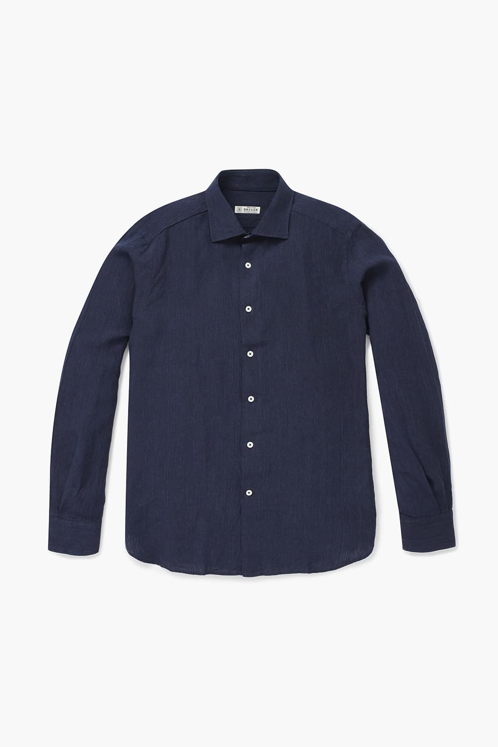 린넨 솔리드 셔츠 네이비 RE4SMBASH308R66