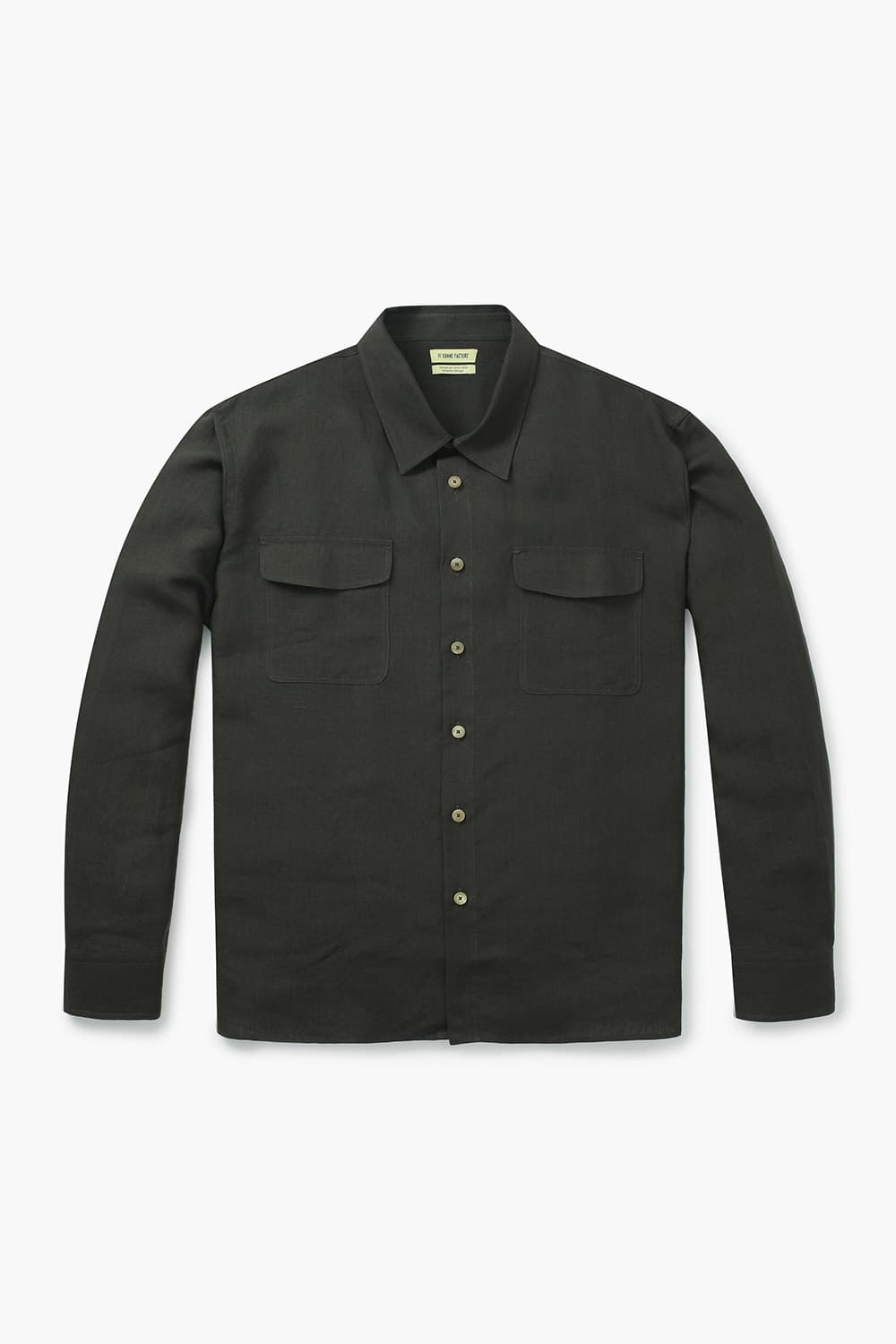 린넨 투 포켓 오버사이즈 셔츠 CH32 BELGIAN LARB