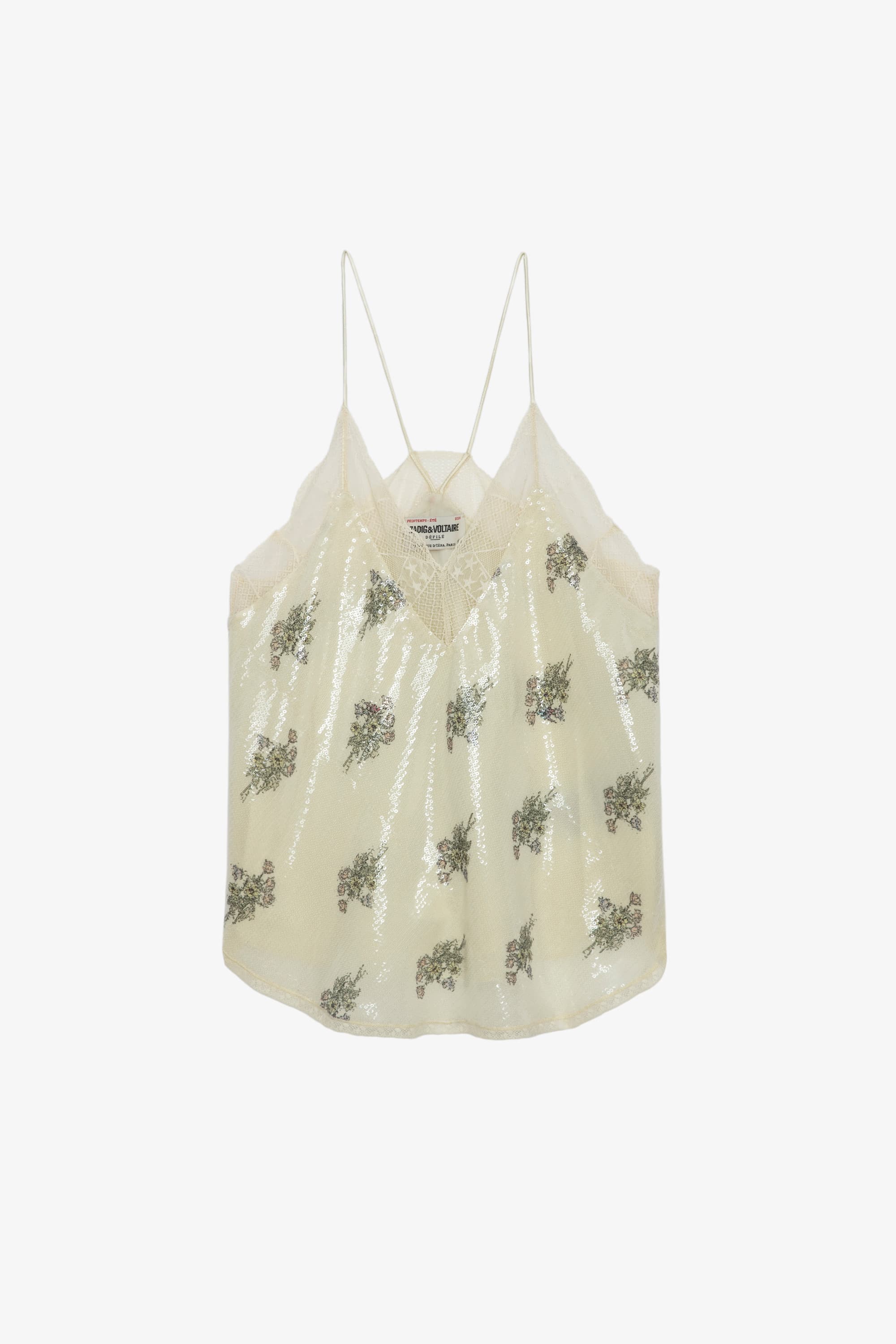 Christy Sequin Flower Camisole
