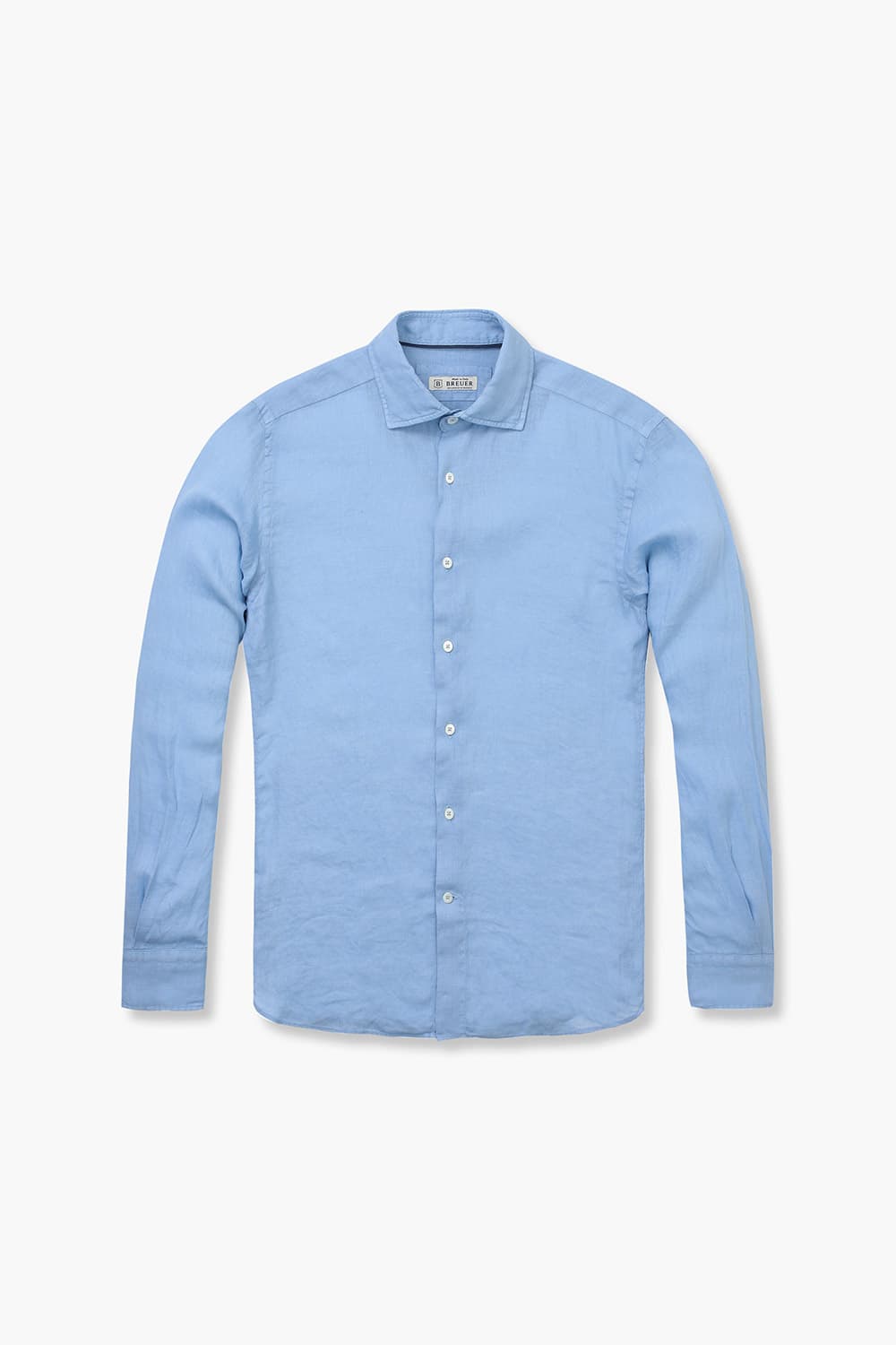 린넨 100 BEAULIEU 셔츠 라이트 블루 RE4SMBASH307R64