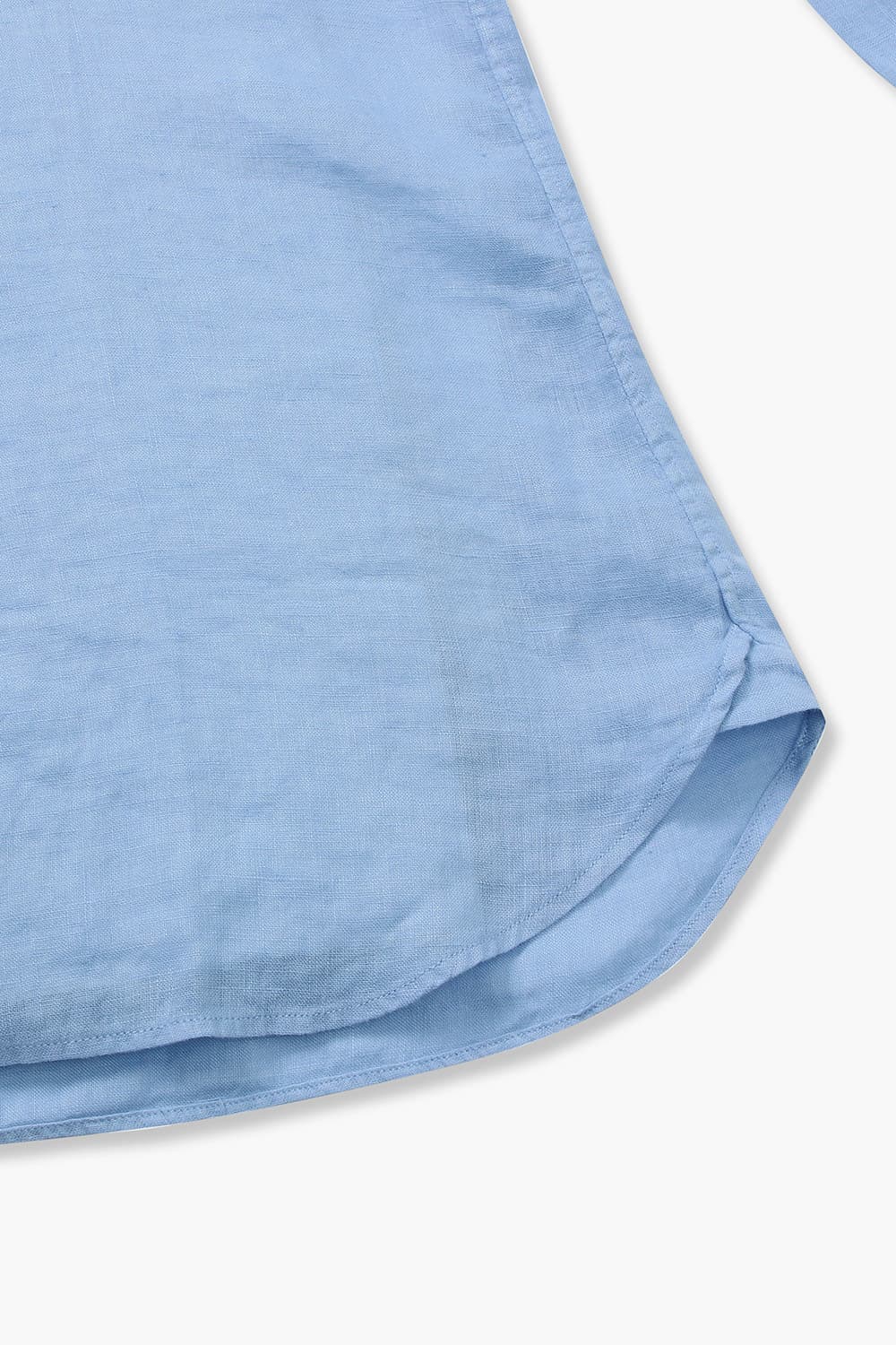 린넨 100 BEAULIEU 셔츠 라이트 블루 RE4SMBASH307R64