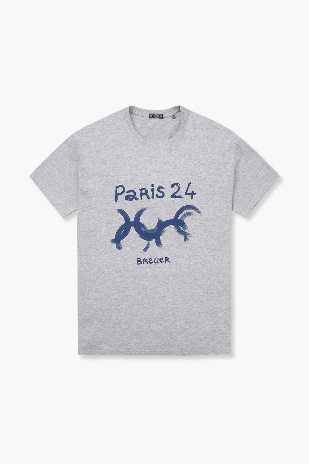 코튼 100 PARIS24 티셔츠 그레이 RE4SMBAPO517R92