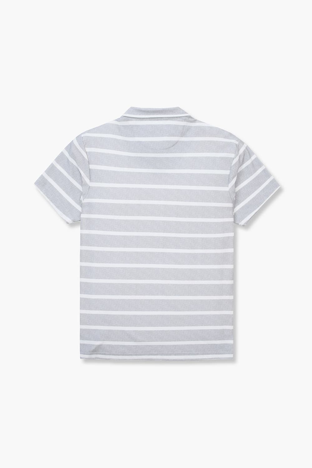 코튼 스트라이프 버튼 다운 반소매 티셔츠 65011NCP462211