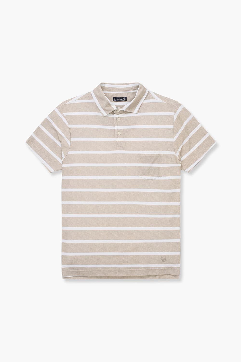 코튼 100 폴로 반소매 니트 라이트 브라운 RE4SMBAPO505R85