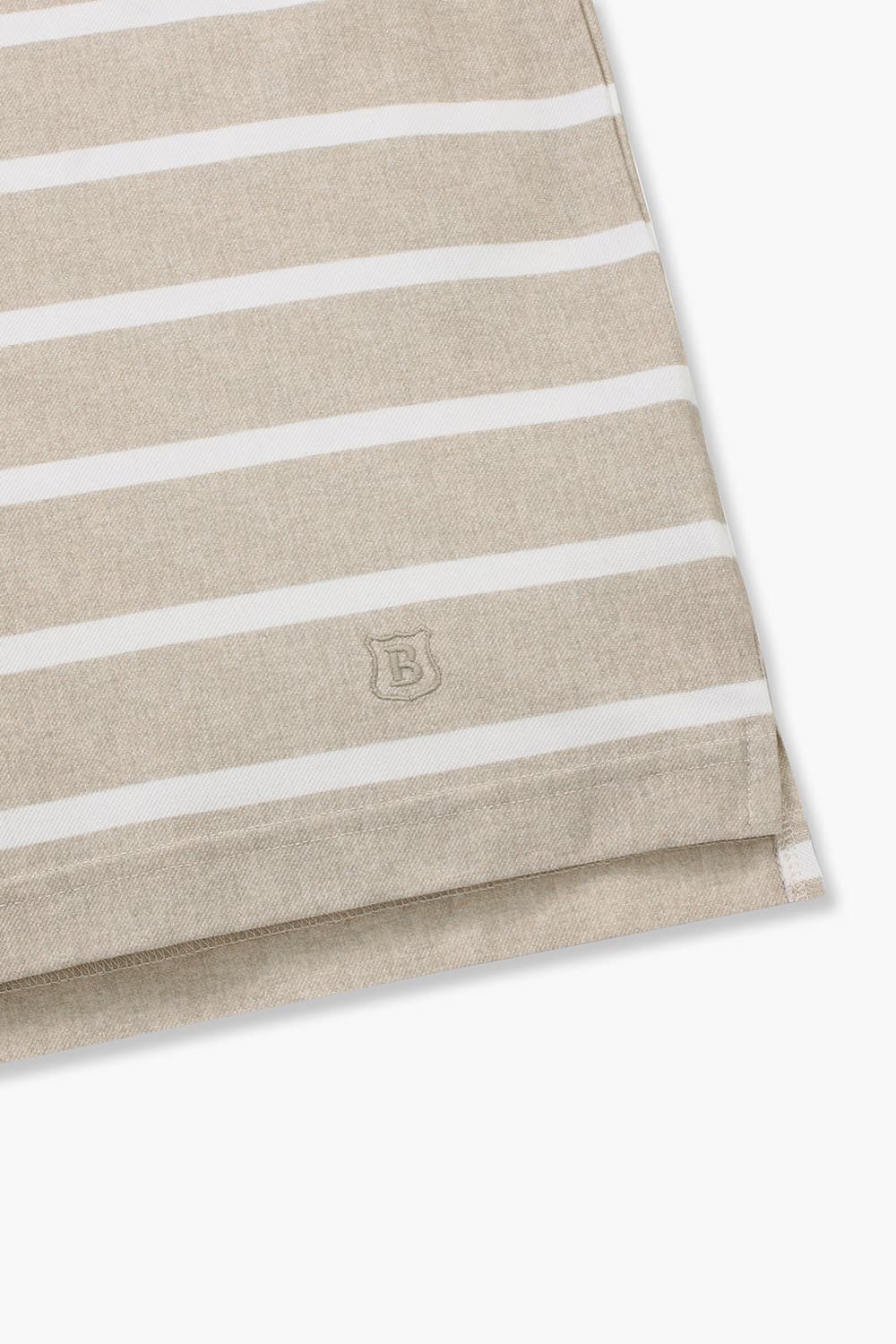 코튼 100 폴로 반소매 니트 라이트 브라운 RE4SMBAPO505R85