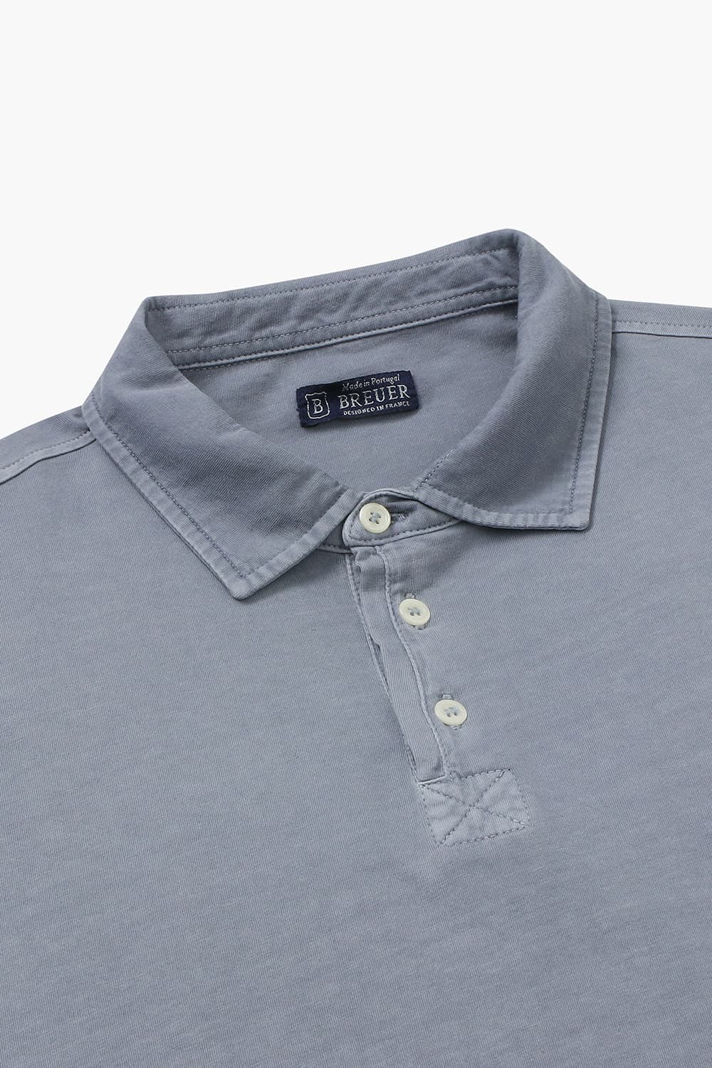 코튼 100 폴로 반소매 니트 그레이 RE4SMBAPO501R95