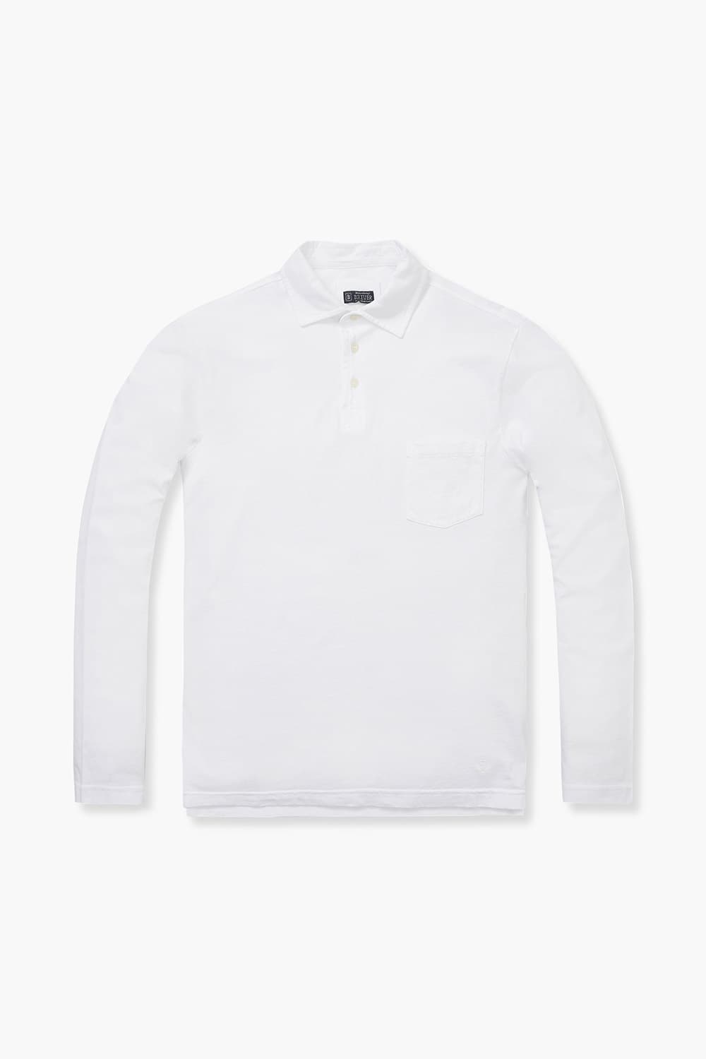 코튼 100 폴로 져지 긴팔 니트 화이트 RE4SMBAPO101R01