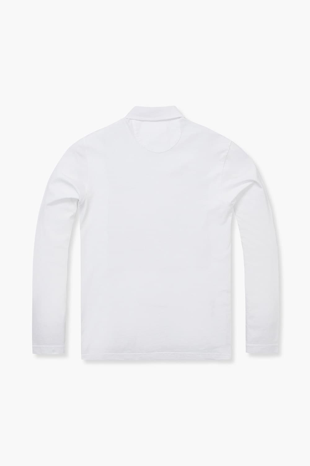 코튼 100 폴로 져지 긴팔 니트 화이트 RE4SMBAPO101R01