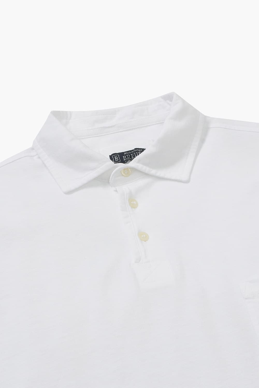 코튼 100 폴로 져지 긴팔 니트 화이트 RE4SMBAPO101R01