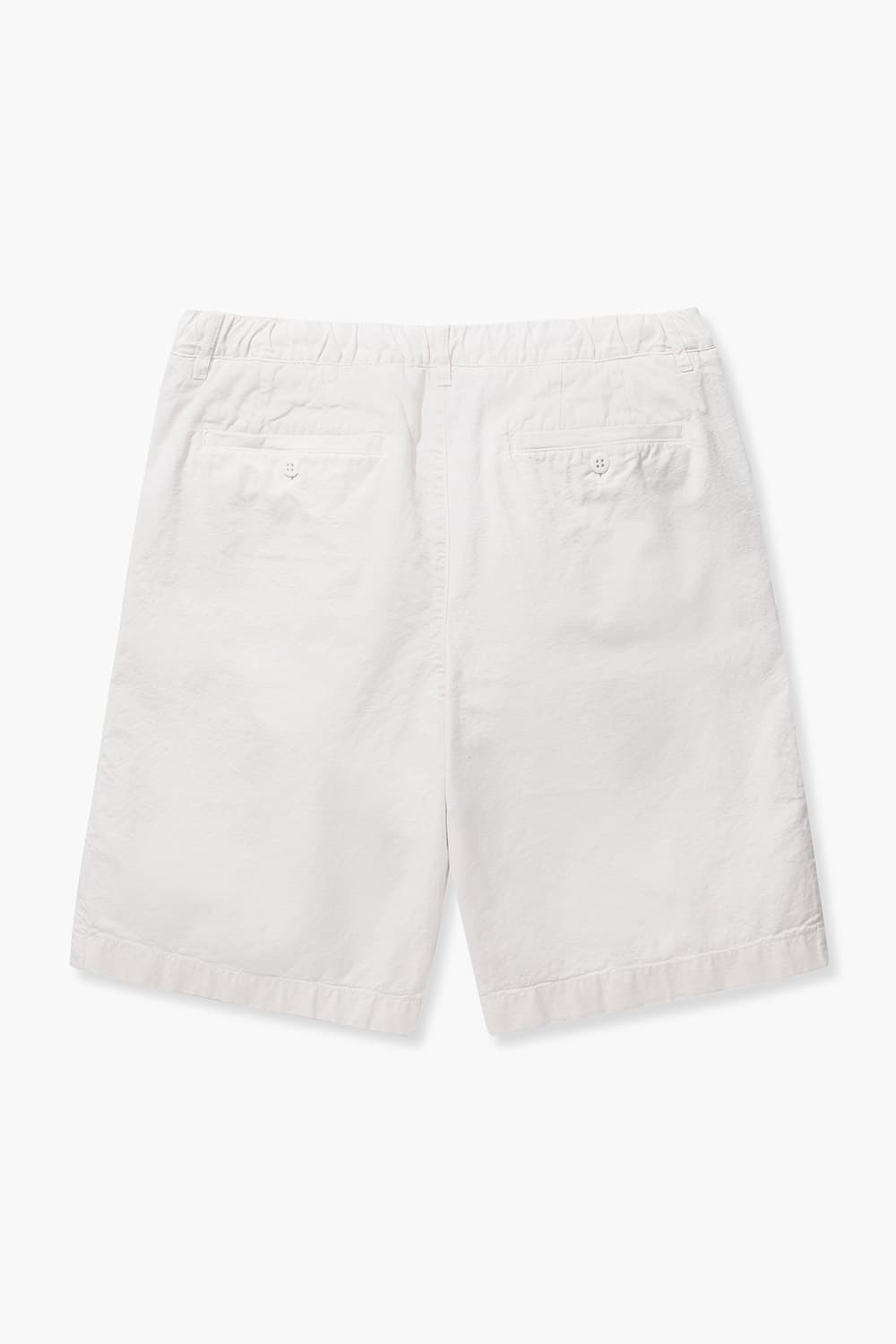 린넨 면 믹스 TONIO 반바지 화이트 QE4SMHTPT011Q10