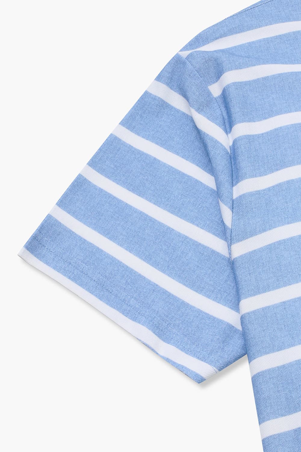 코튼 스트라이프 크루넥 반소매 티셔츠 65012P462203