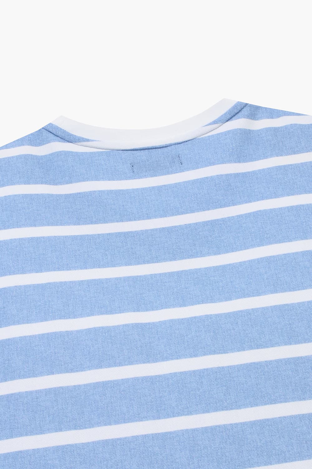 코튼 스트라이프 크루넥 반소매 티셔츠 65012P462203