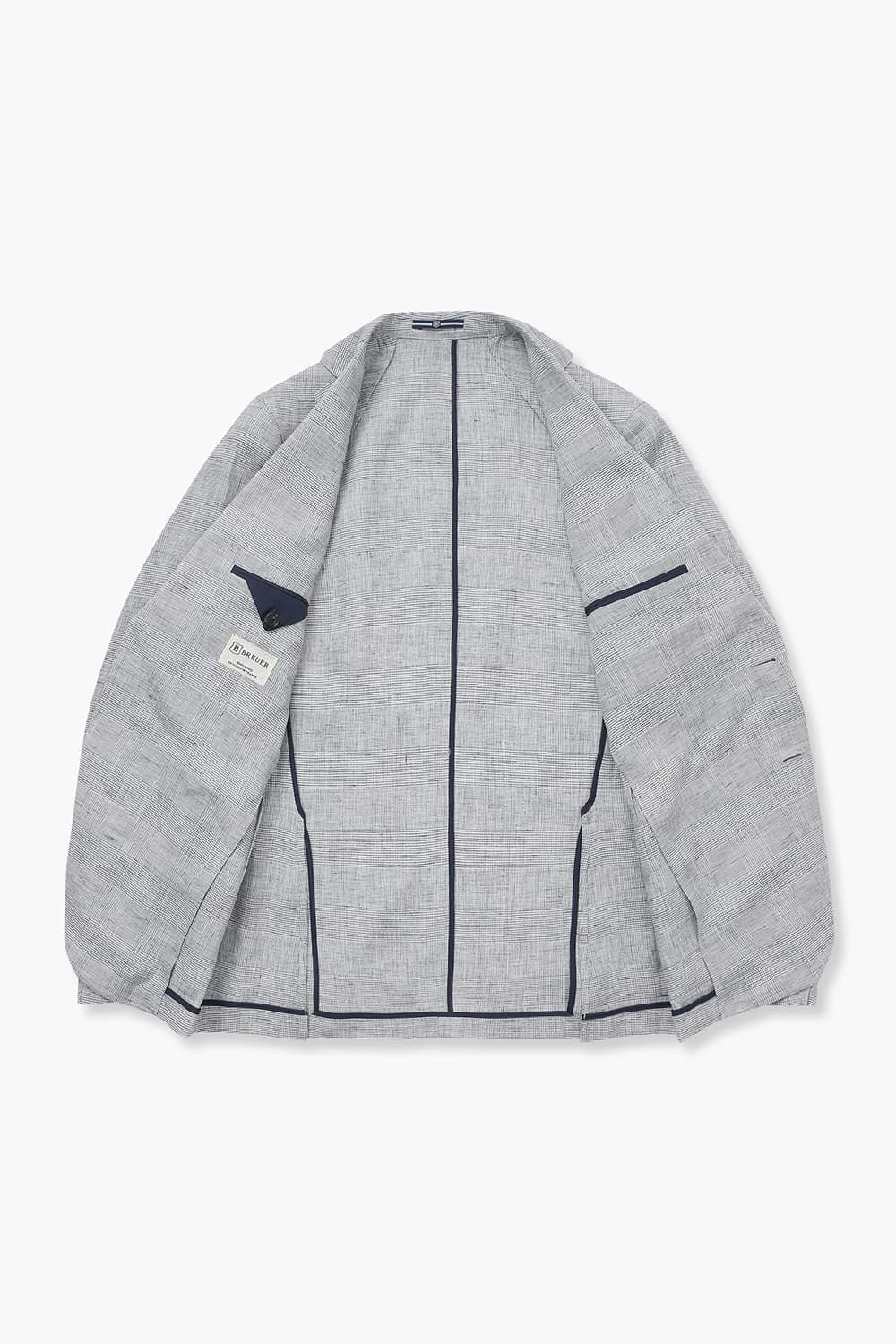 린넨 100 체크 SALENTO 자켓 그레이 RE4SMBAJA210R90