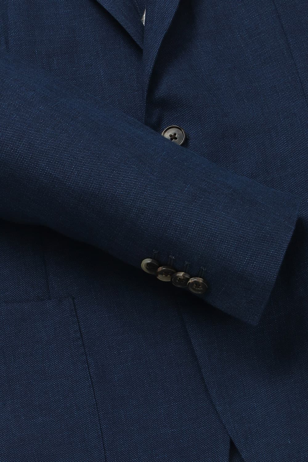 울 린넨 믹스 하운드투스 SALENTO 자켓 블루 RE4SMBAJA208R64