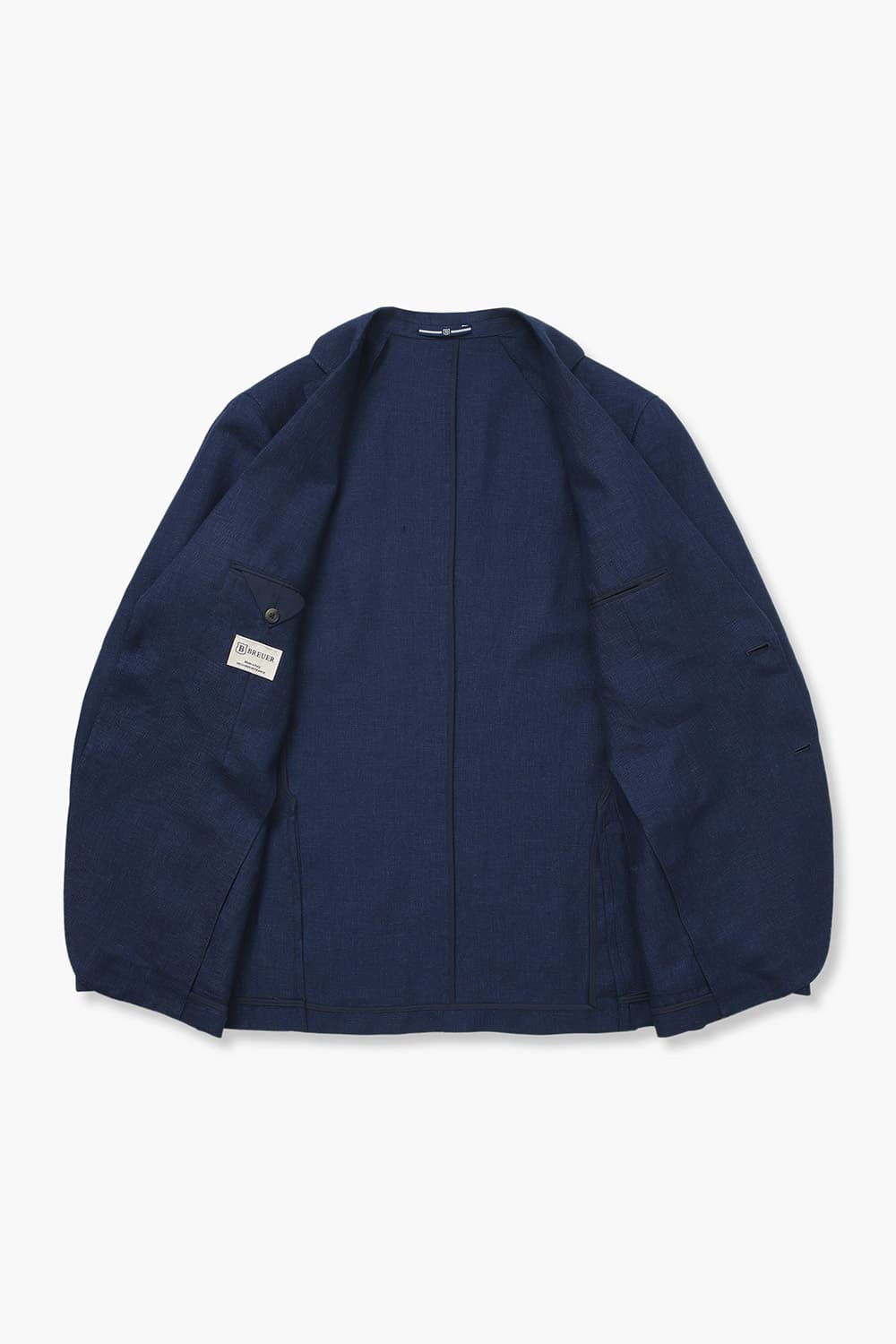 울 린넨 믹스 하운드투스 SALENTO 자켓 블루 RE4SMBAJA208R64