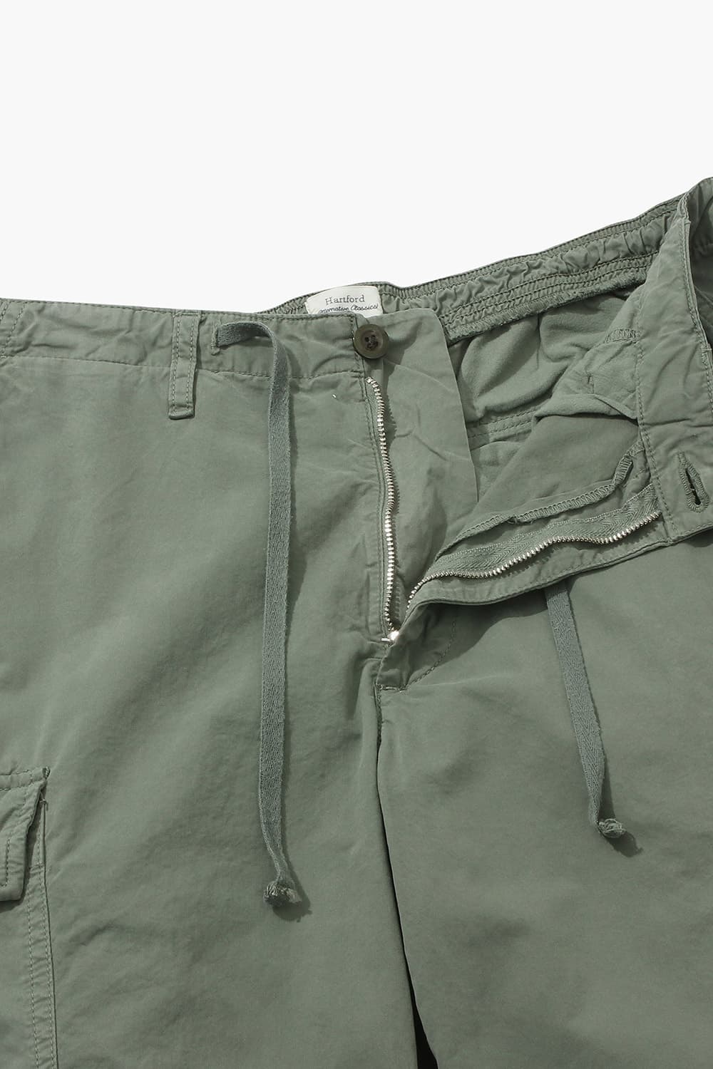 면 100 TYL 바지 그린 QE4SMHTPT009Q75