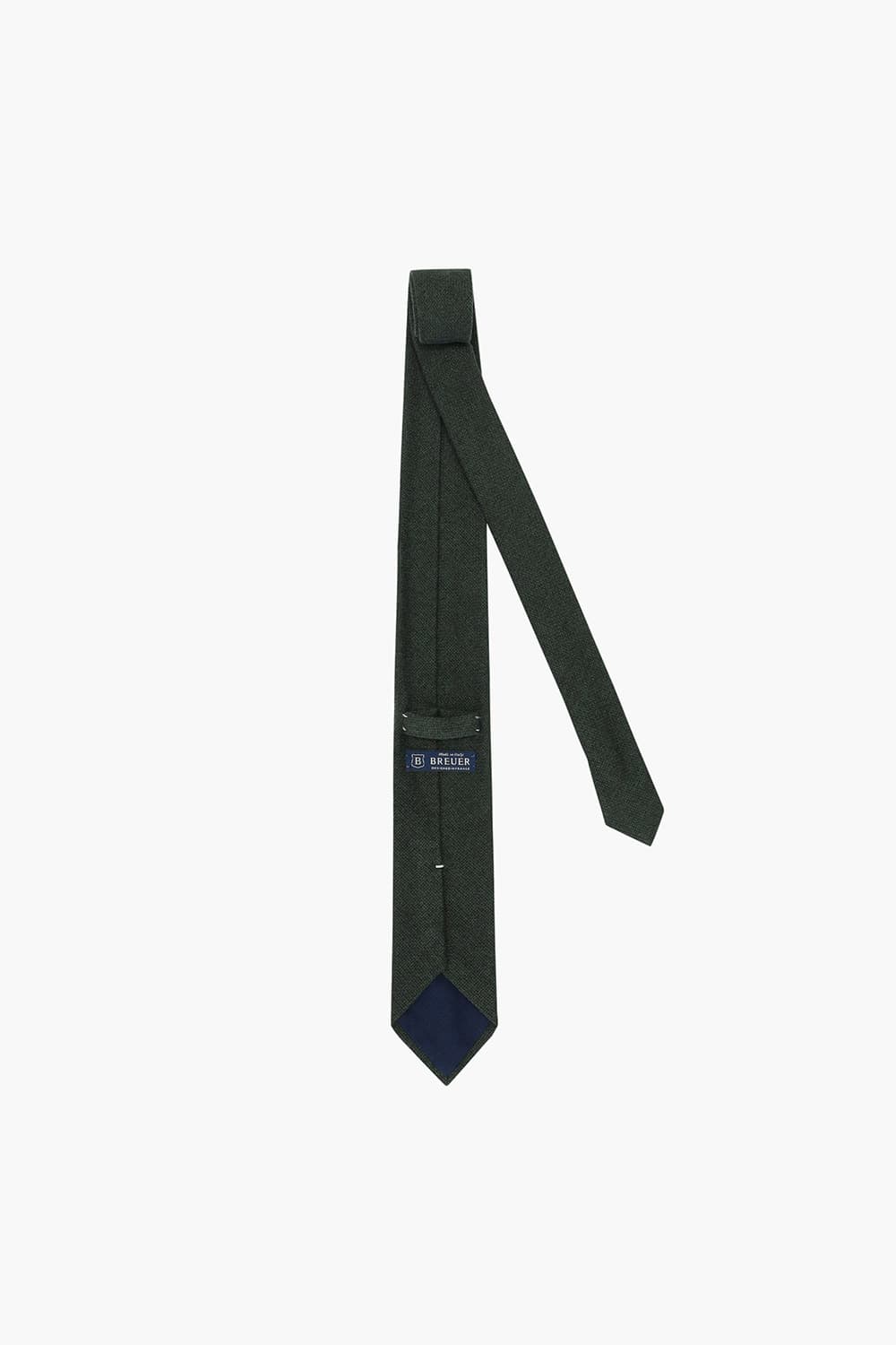 다크 그린 울 실크 믹스 넥타이 RD8FMBBTI101R77