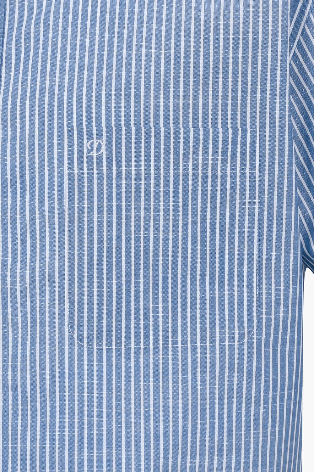 슬럽 스트라이프 708 비즈니스 반팔 셔츠 블루 SE3MM12HS708SBU