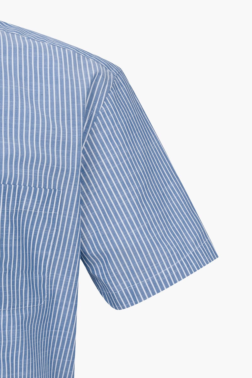 슬럽 스트라이프 708 비즈니스 반팔 셔츠 블루 SE3MM12HS708SBU