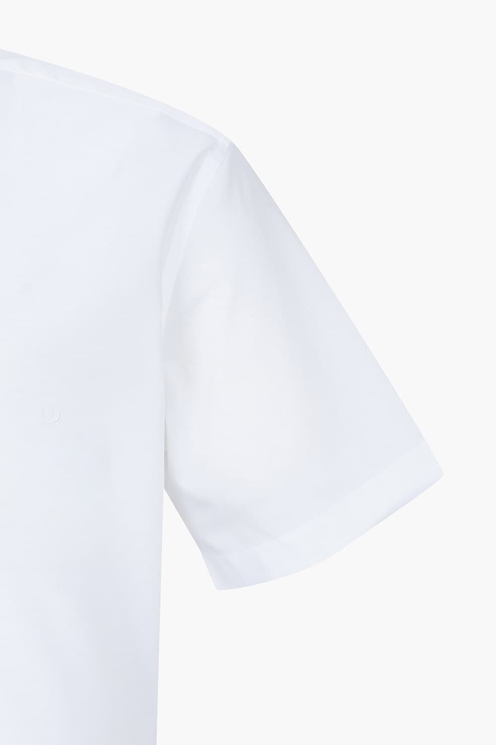 스트레치 배색 765 컴포터블 반팔 셔츠 화이트 SE3MM22HS756SWH